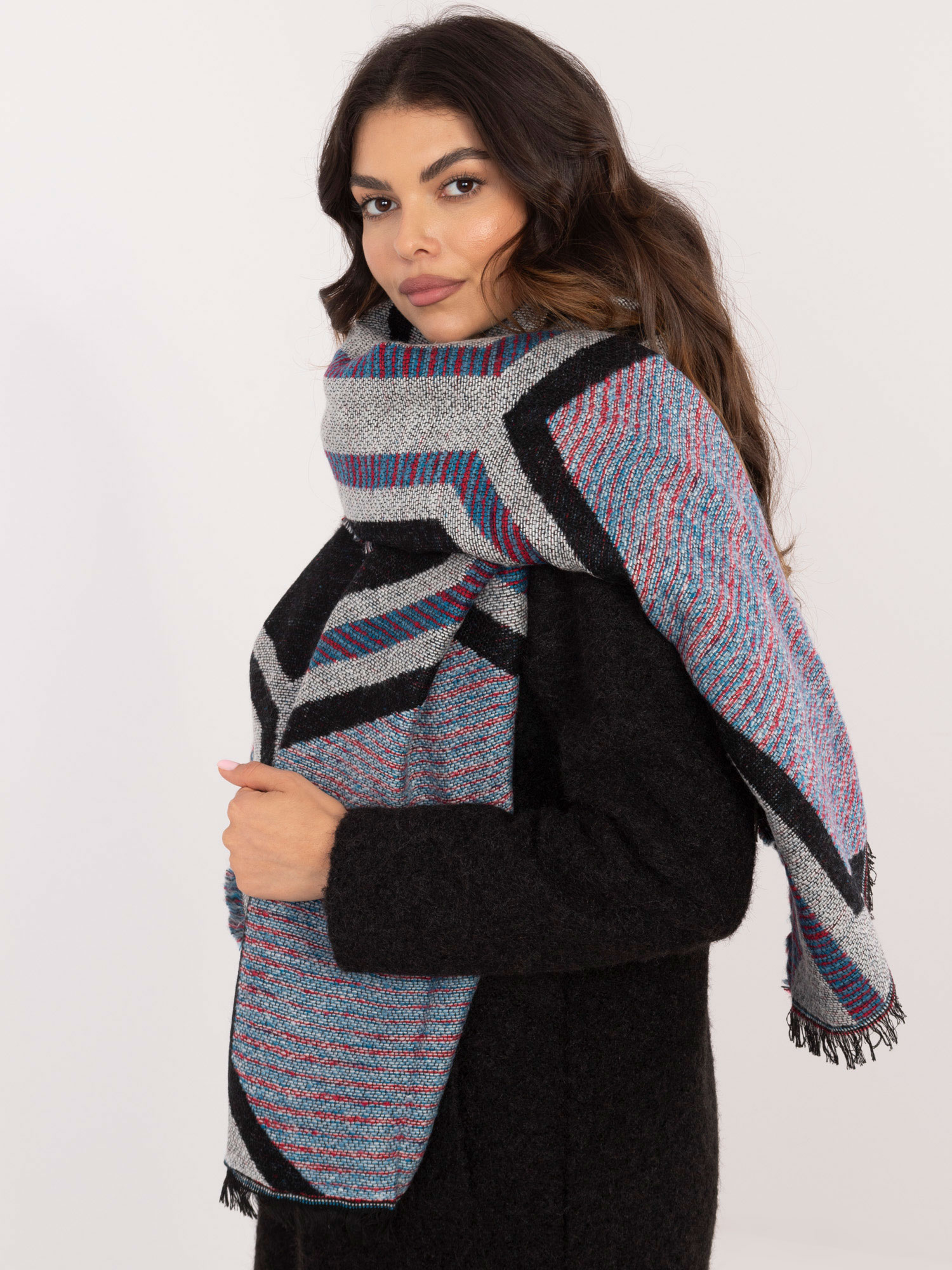 Scarf-AT-SZ-2101.22P-grey-black
