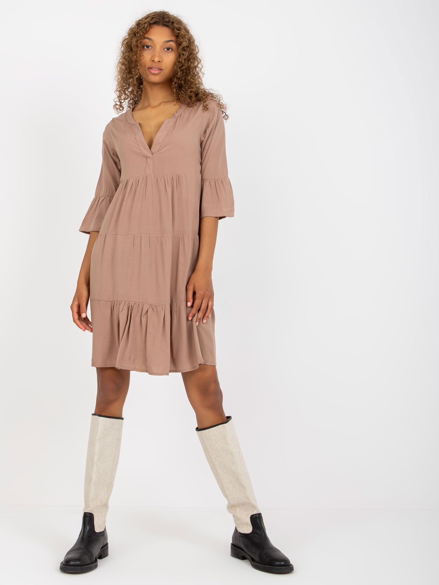 Dress-D73761M30214A3-dark beige