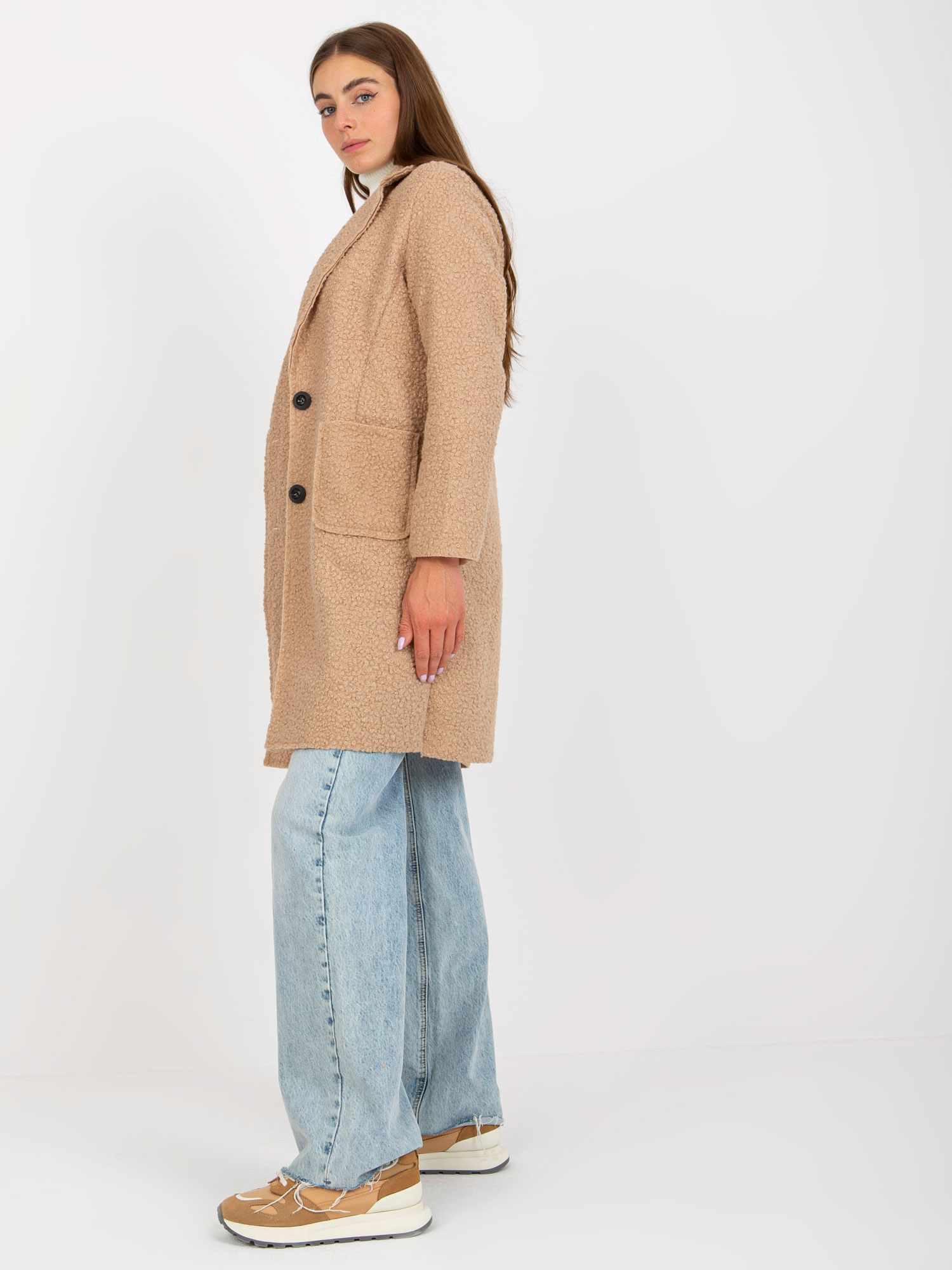 Coat TW-PL-BI-7372.18-beige
