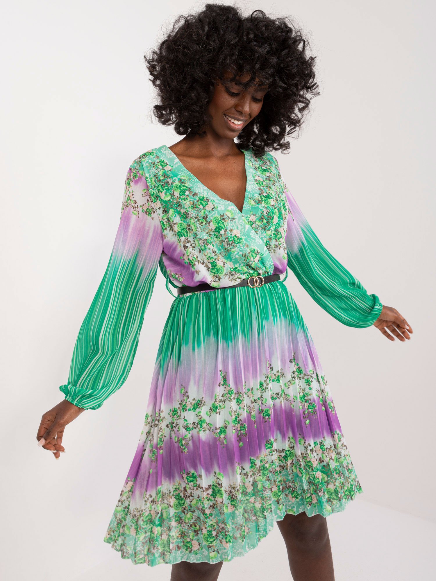 Dress-DHJ-SK-10201-1.85-Green