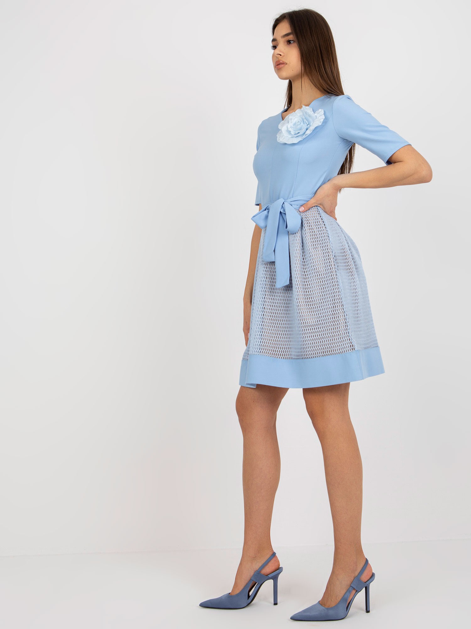 Dress-LK-SK-506551.76P-Light Blue