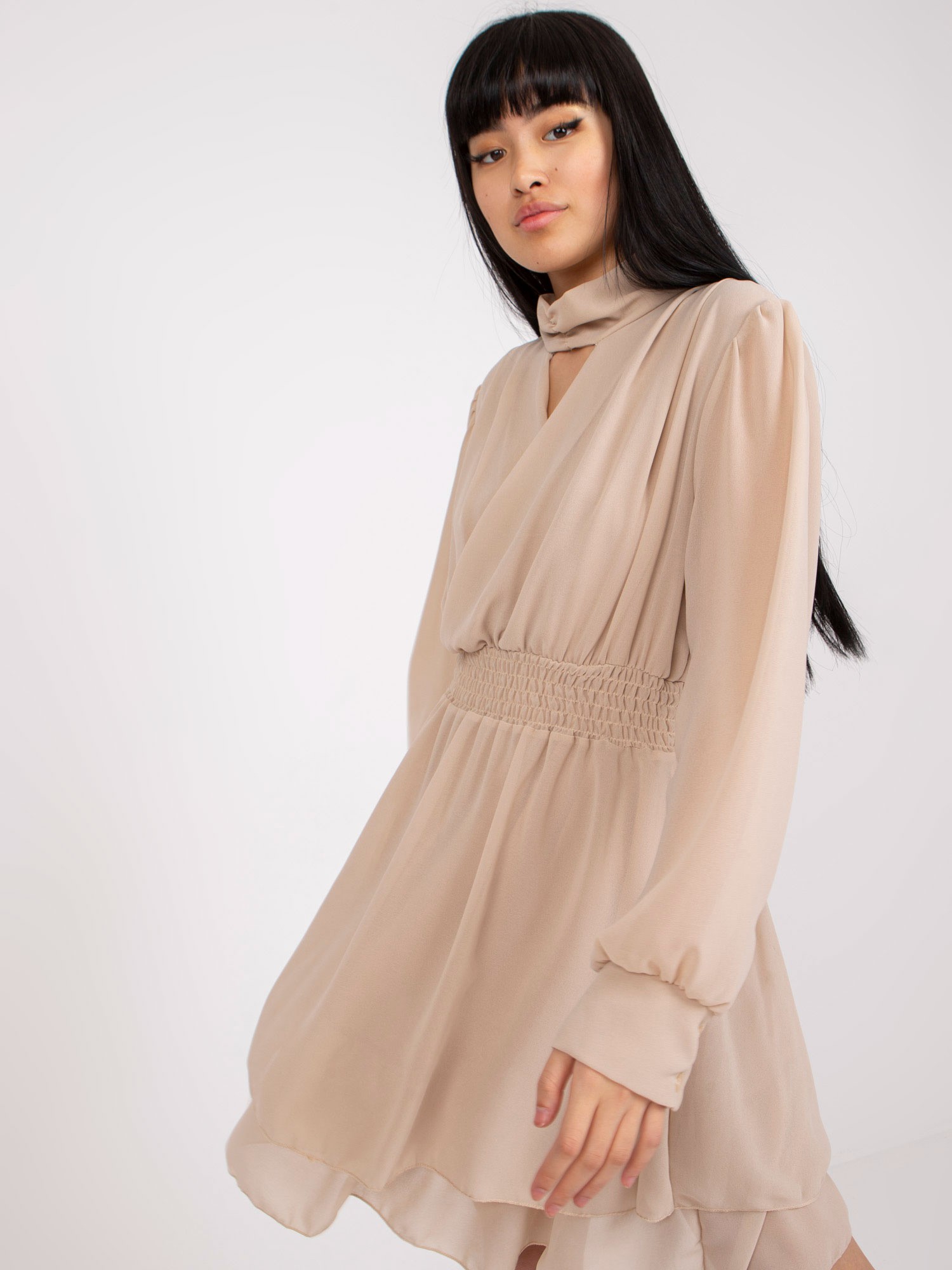 Dress-TW-SK-BI-1300.36-beige