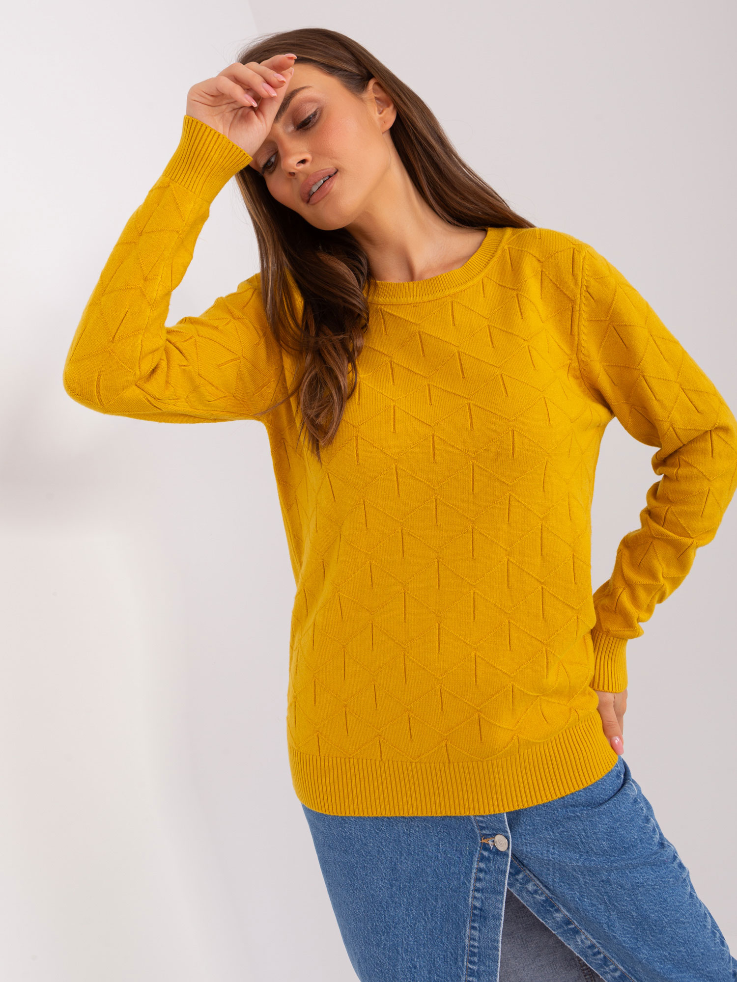 Sweater-AT-SW-232901.25X-Dark Yellow