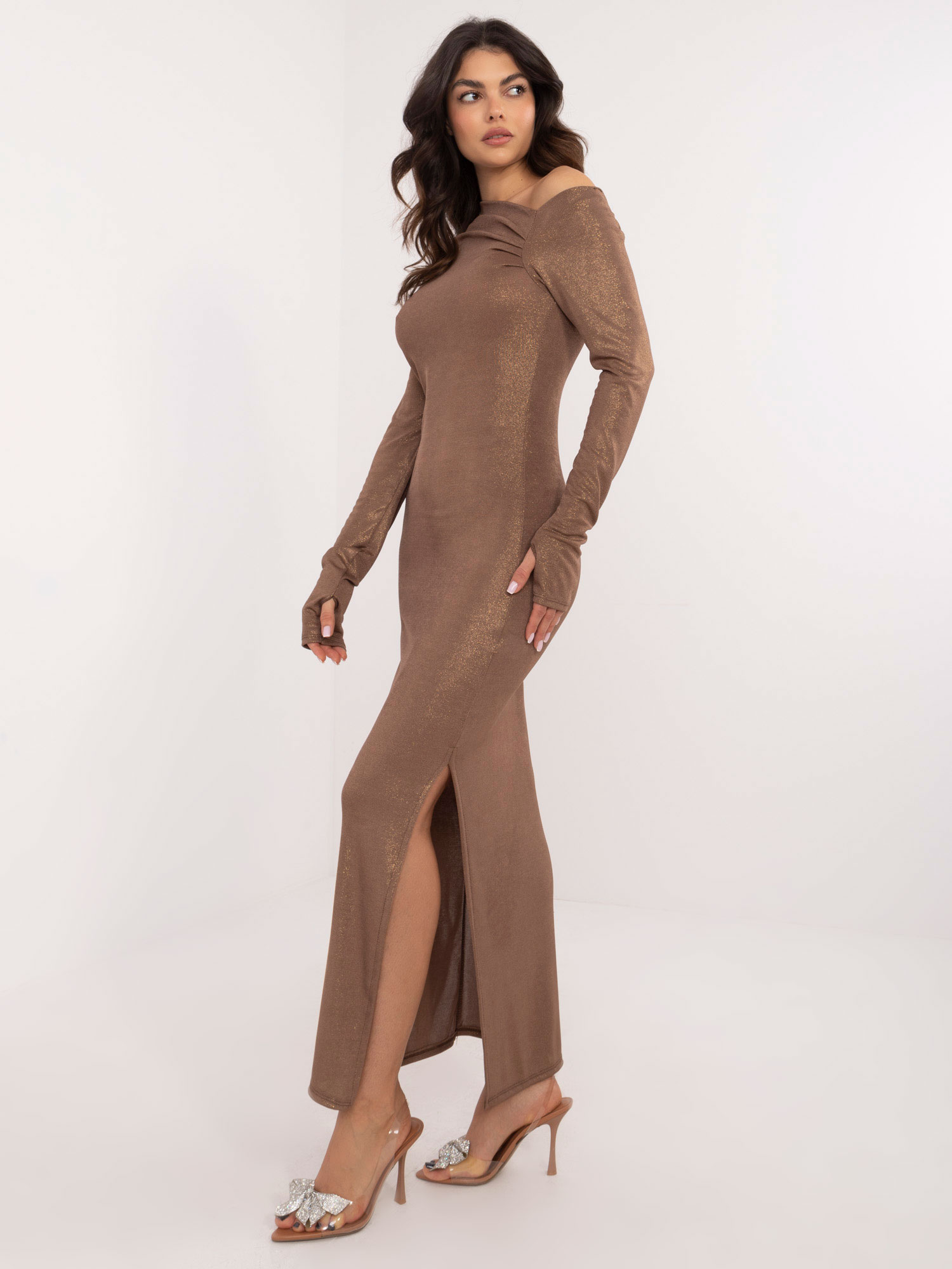 Dress-DHJ-SK-20093.17-brown