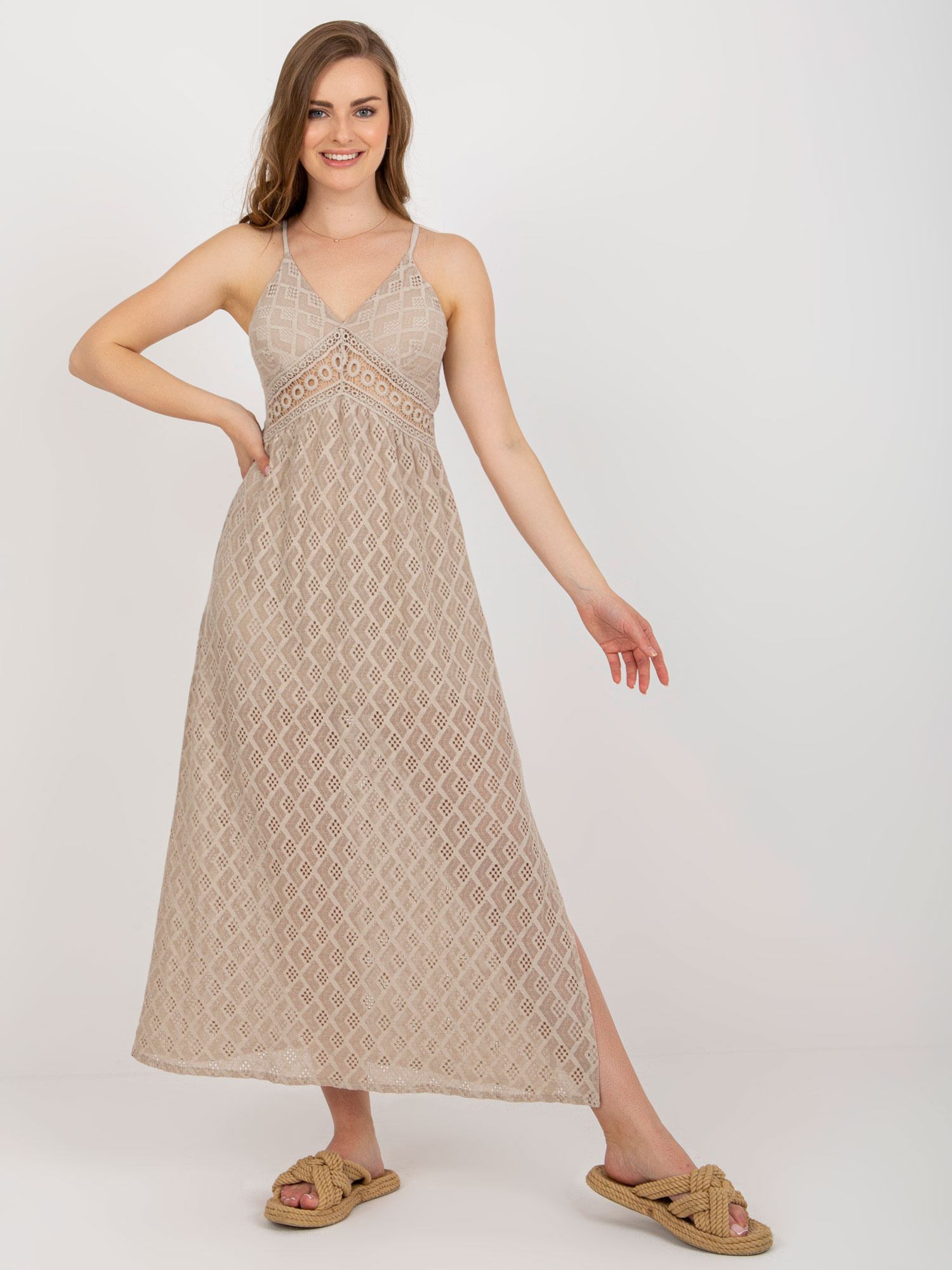 Dress-TW-SK-BI-8676.22-beige