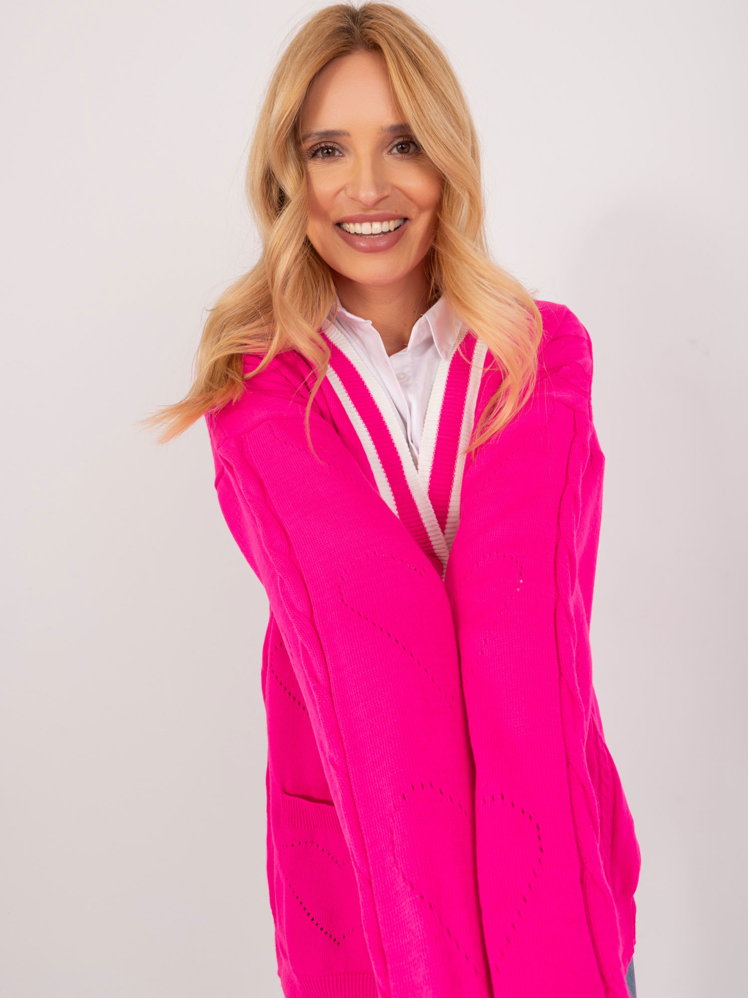 Cardigan-BA-SW-12055.14X-fluo pink