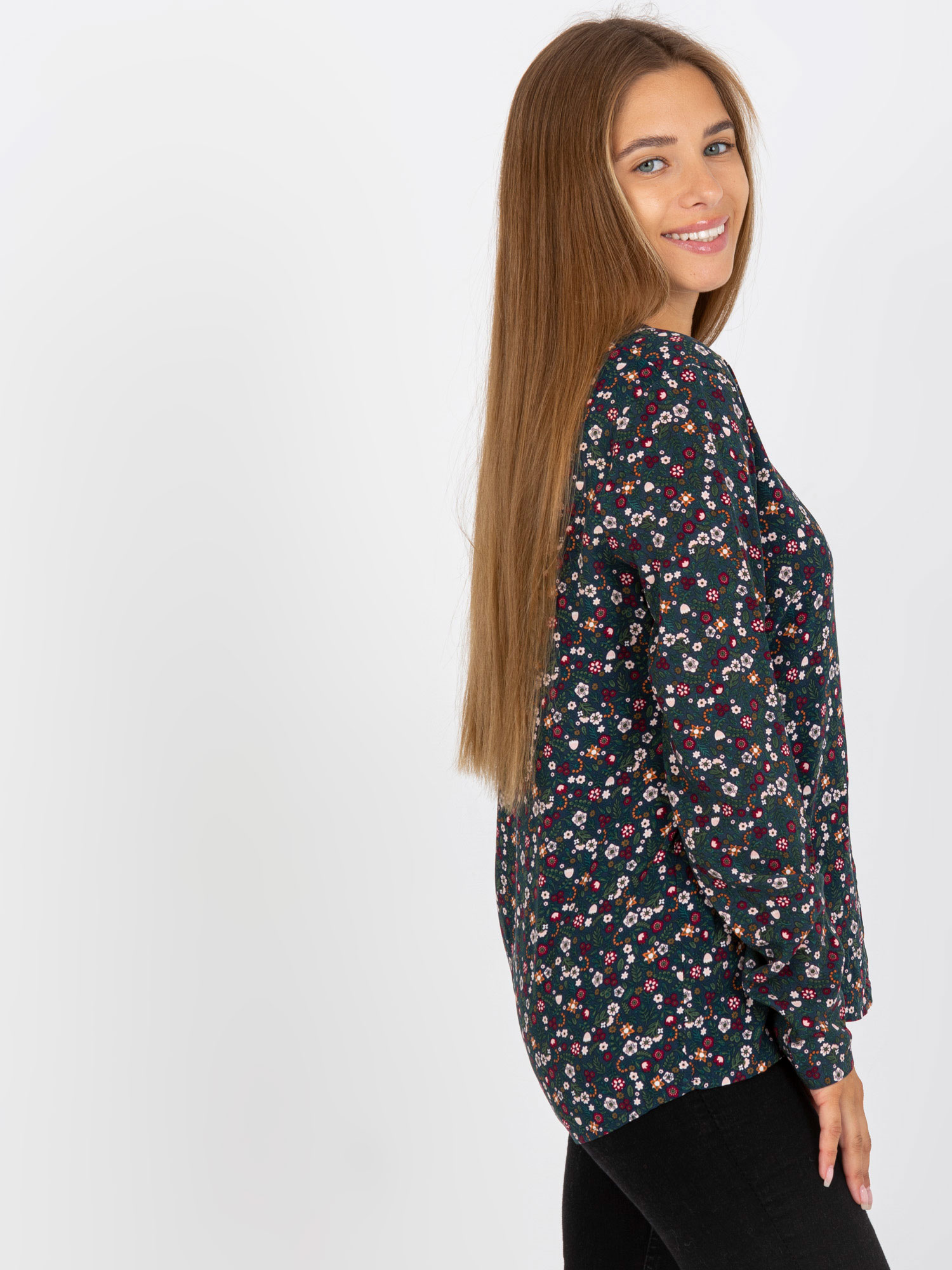 Blouse-D73771M10971AEN-dark blue