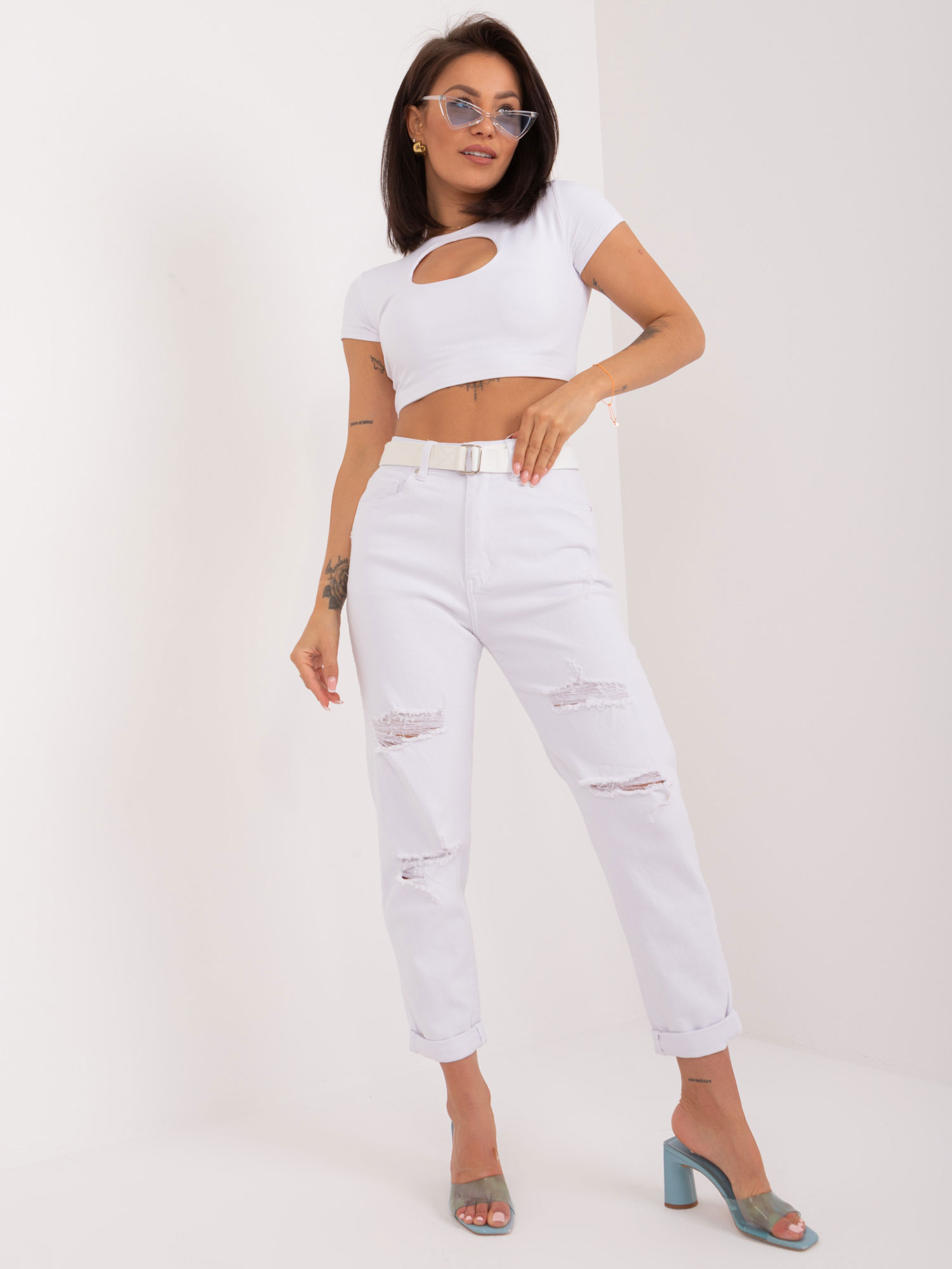 Jeans trousers-PM-SP-J1260-1.66-white