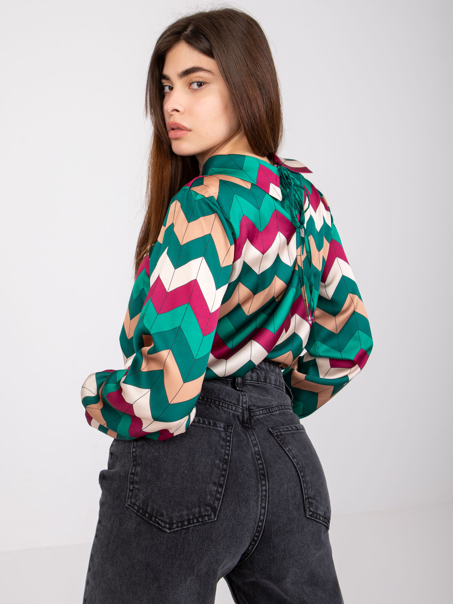 Blouse-DHJ-BZ-12311.49P-dark green