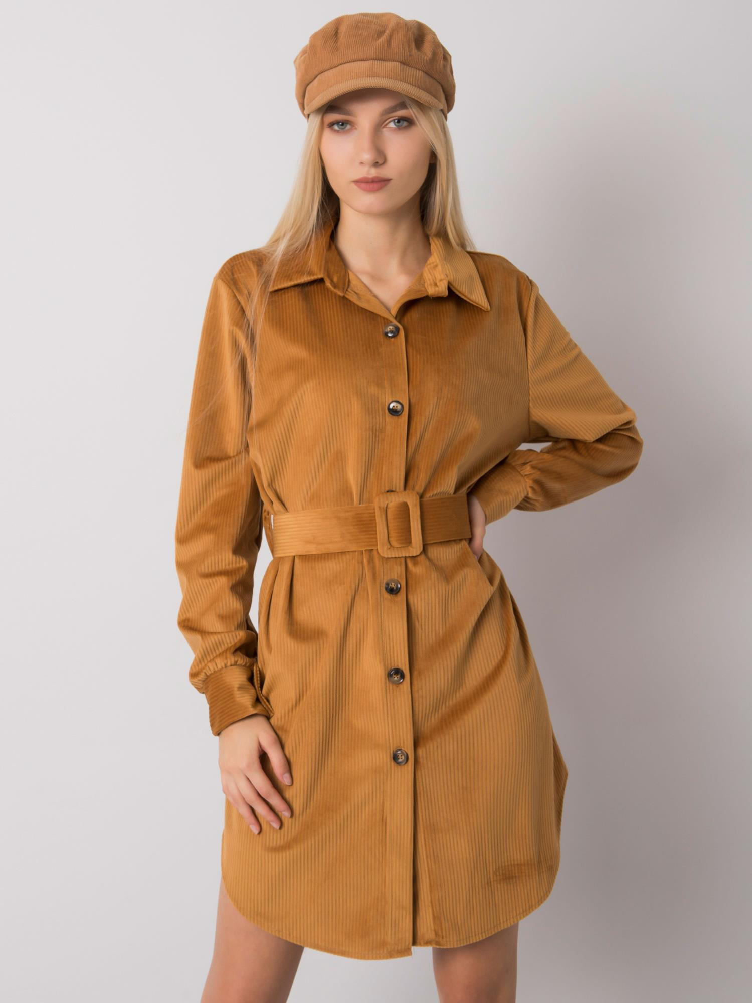 Dress-DHJ-SK-10333.12P-camel
