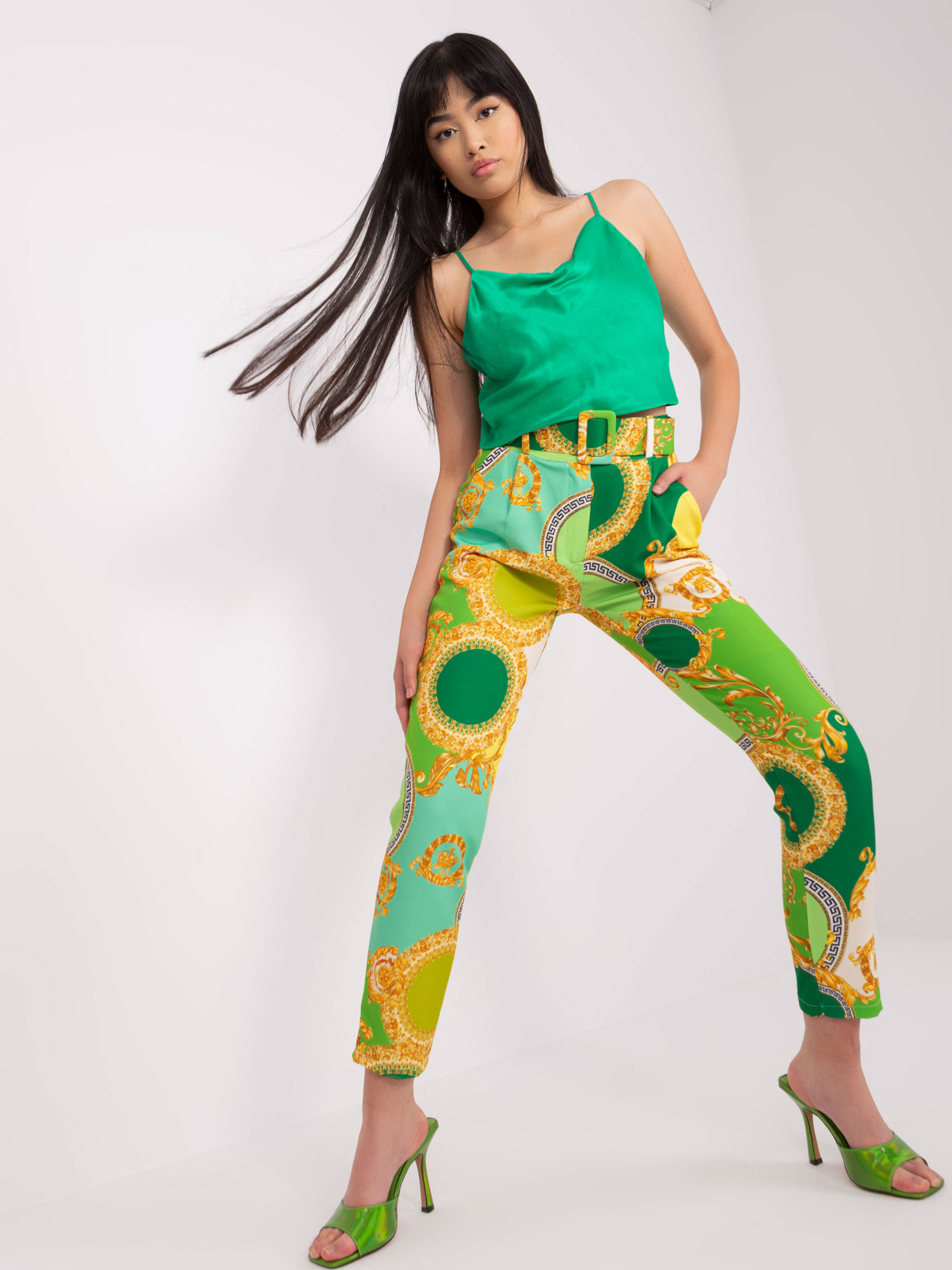 Pants-DHJ-SP-12787D.11-light green