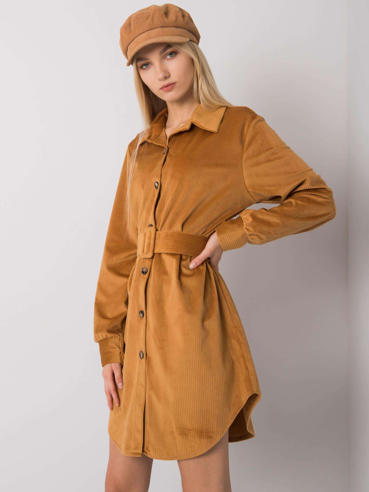 Dress-DHJ-SK-10333.12P-camel