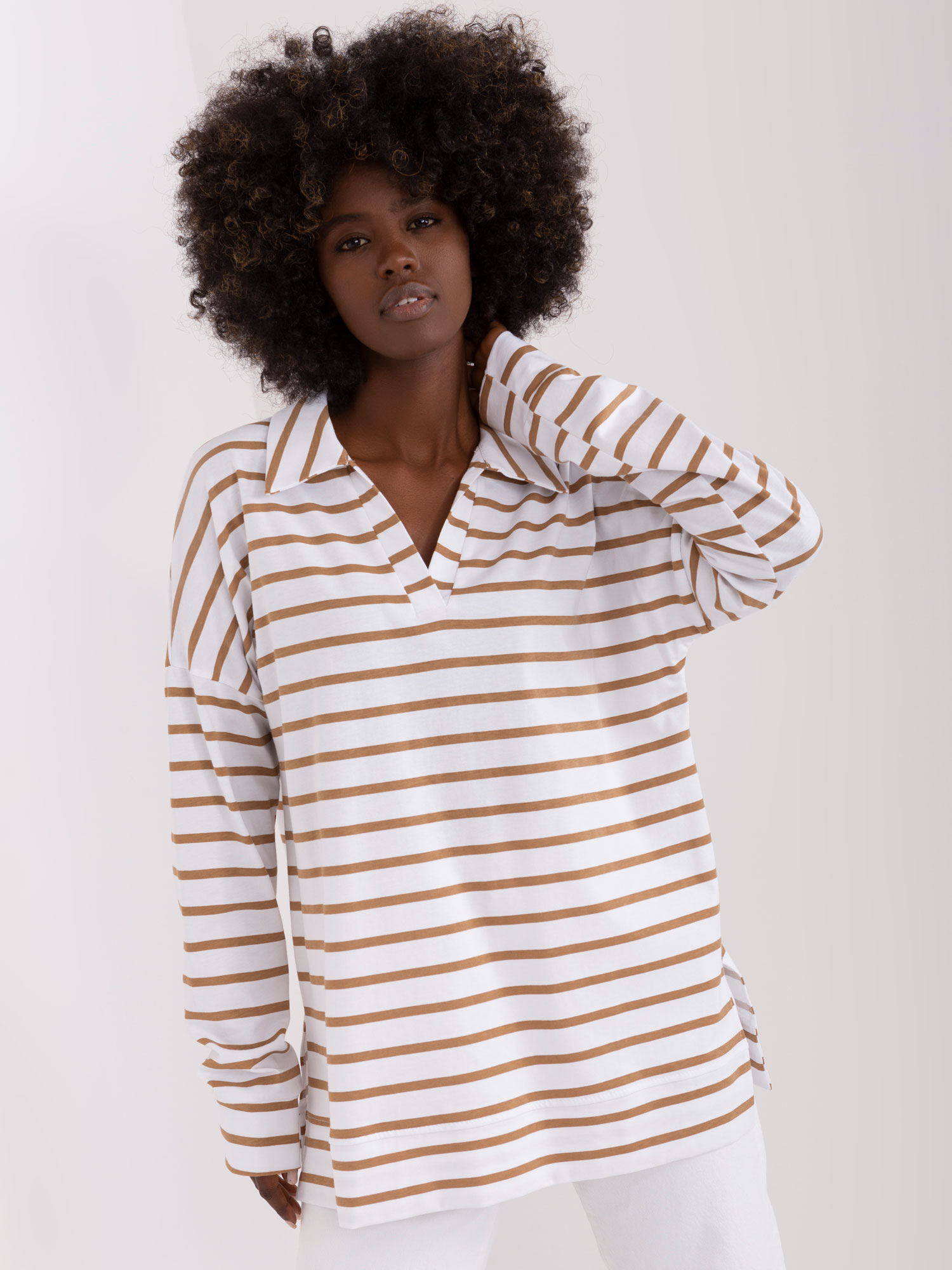 Blouse-LK-BZ-509314.83-white-brown