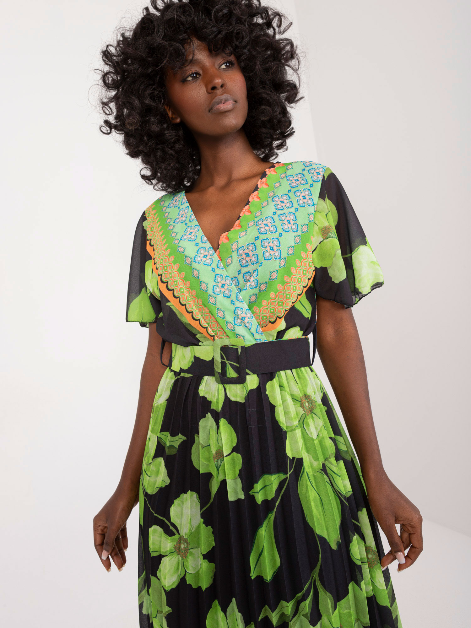 Dress-DHJ-SK-11331-5.19-black-green