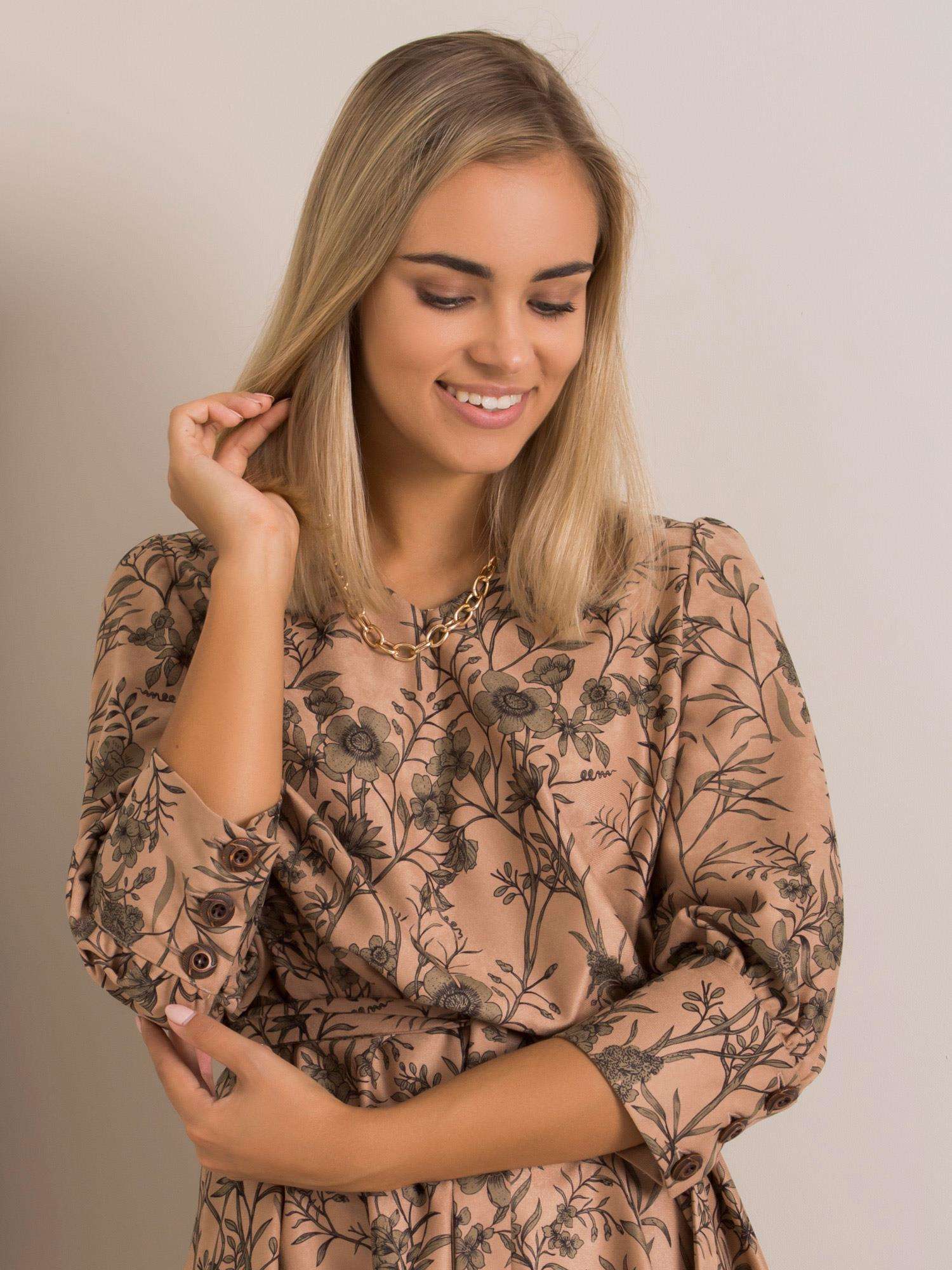 Dress-LK-SK-508143.72P-dark beige