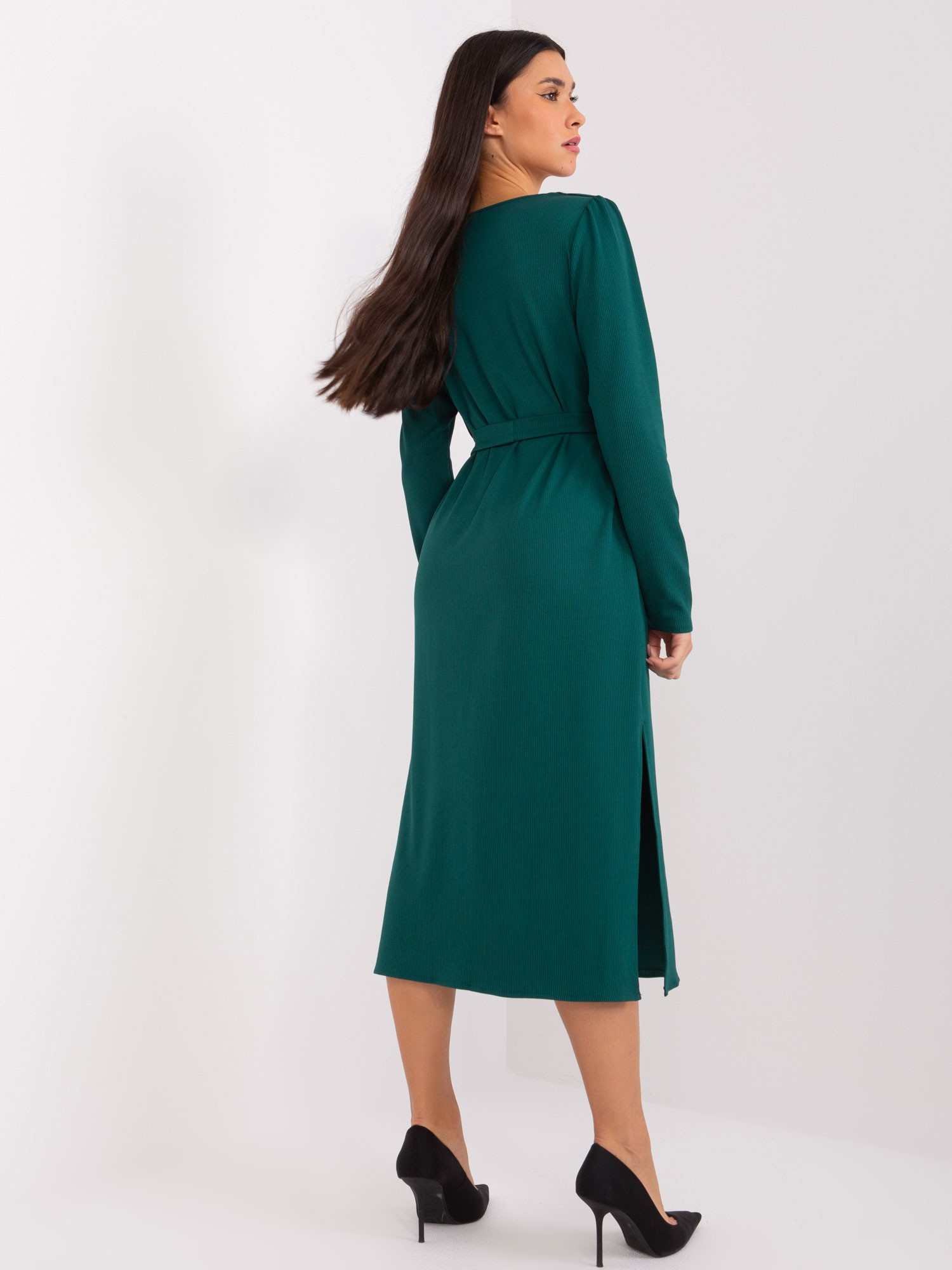 Dress-LK-SK-509447.75P-dark green