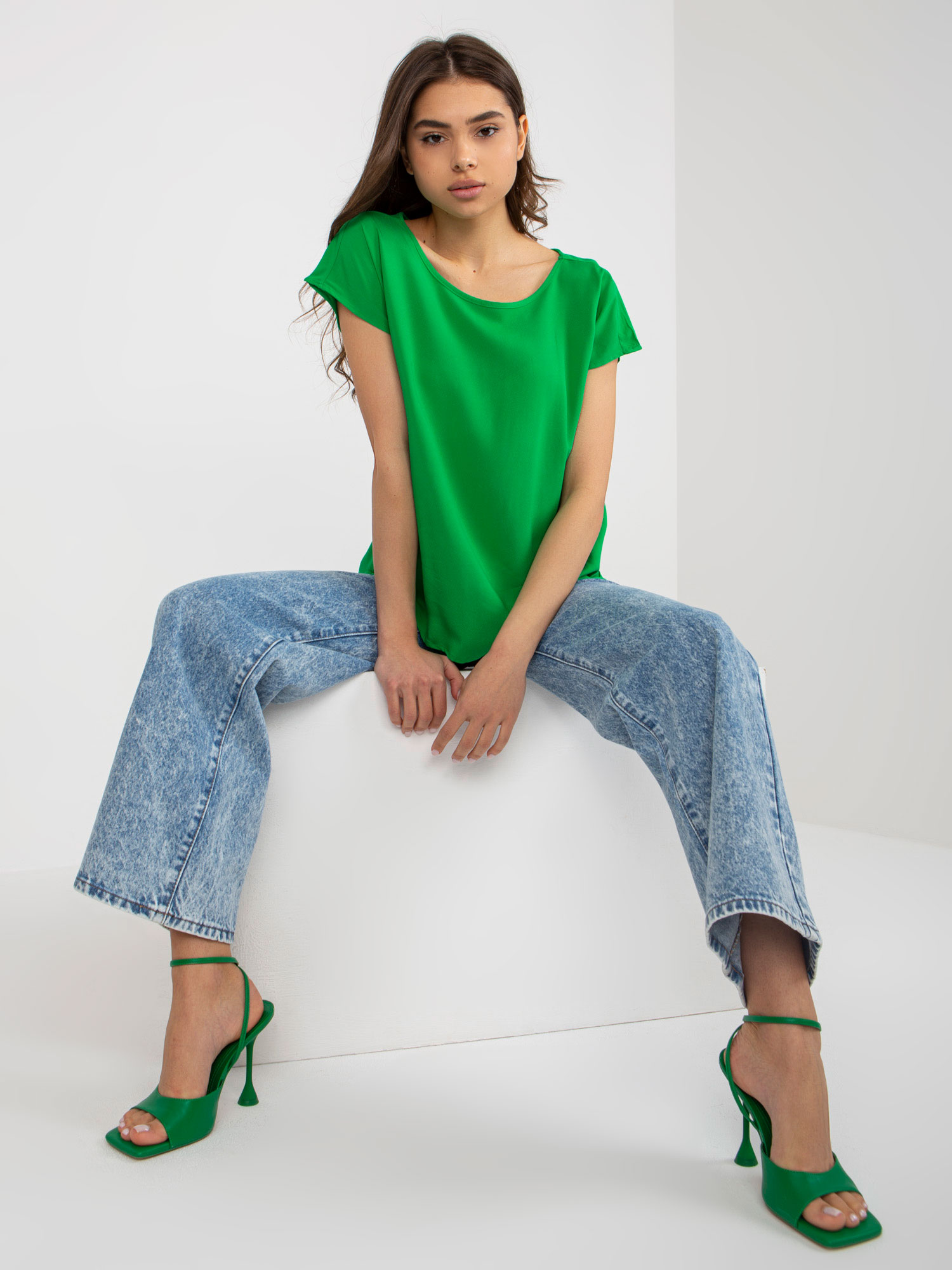 Blouse-D73761R10978O-green