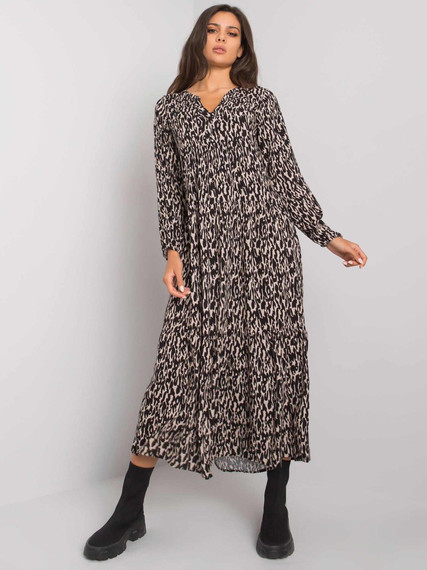 Dress-D73771M30225A1EN-black-beige