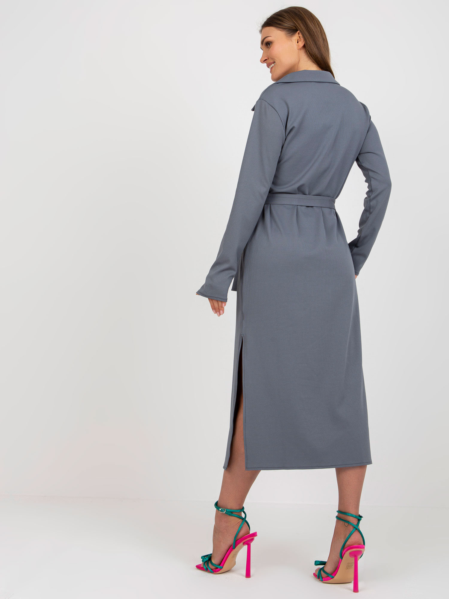 Dress-LK-SK-509227.83P-dark gray