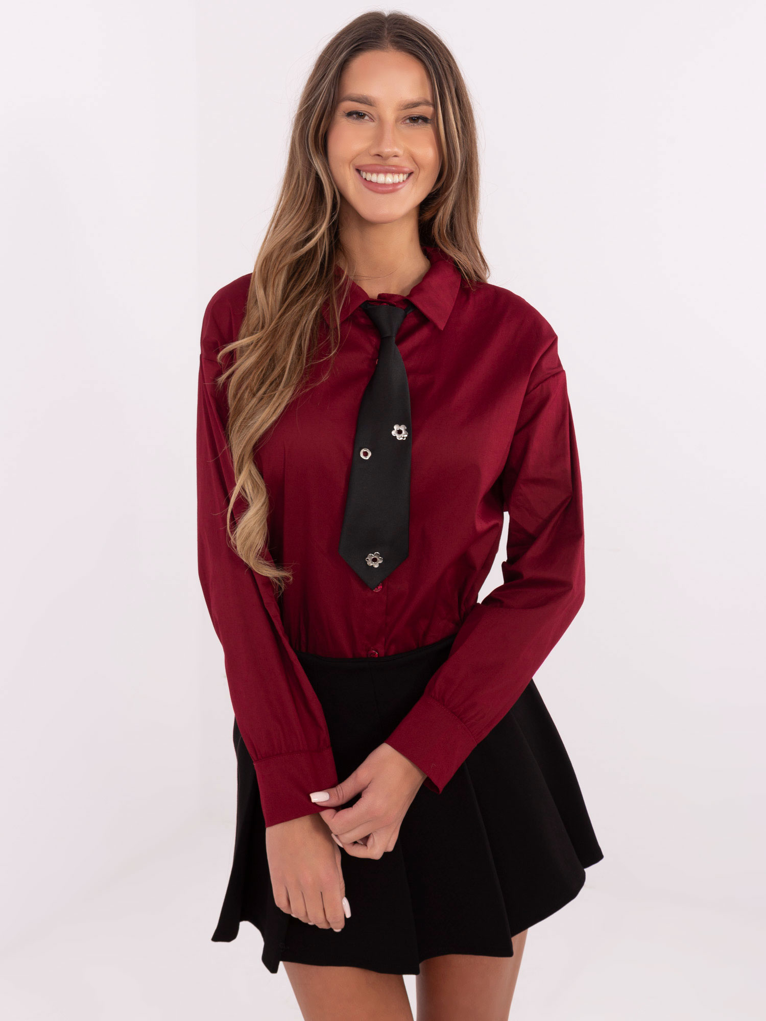 Shirt-DHJ-KS-9213.86-burgundy