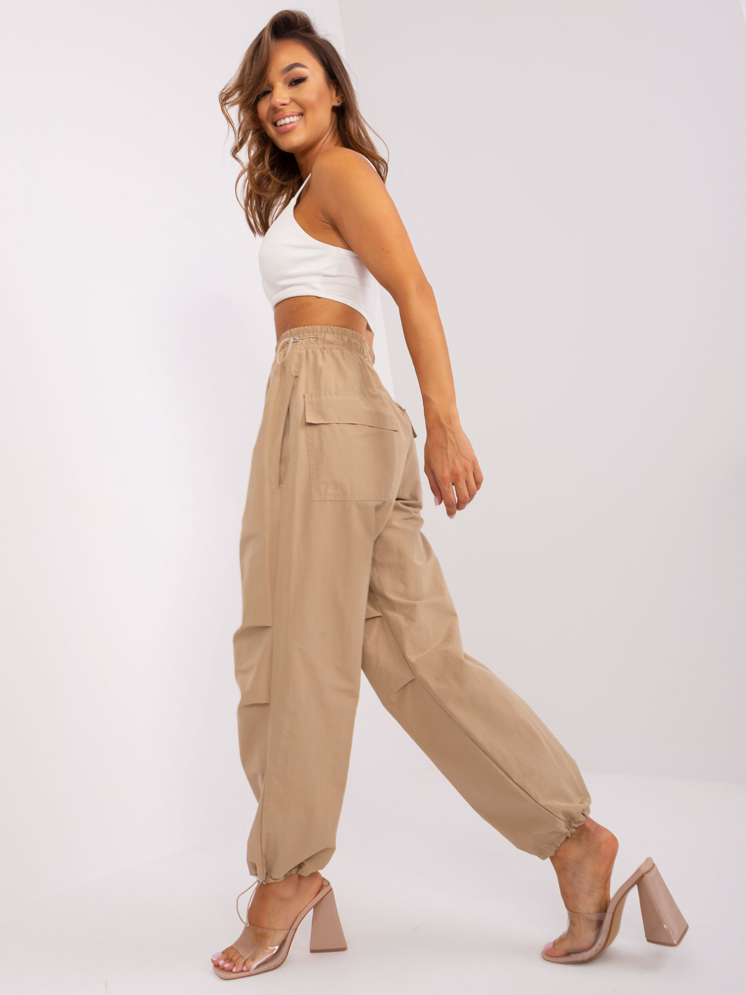 Trousers-TW-SP-OB056.86P-dark beige