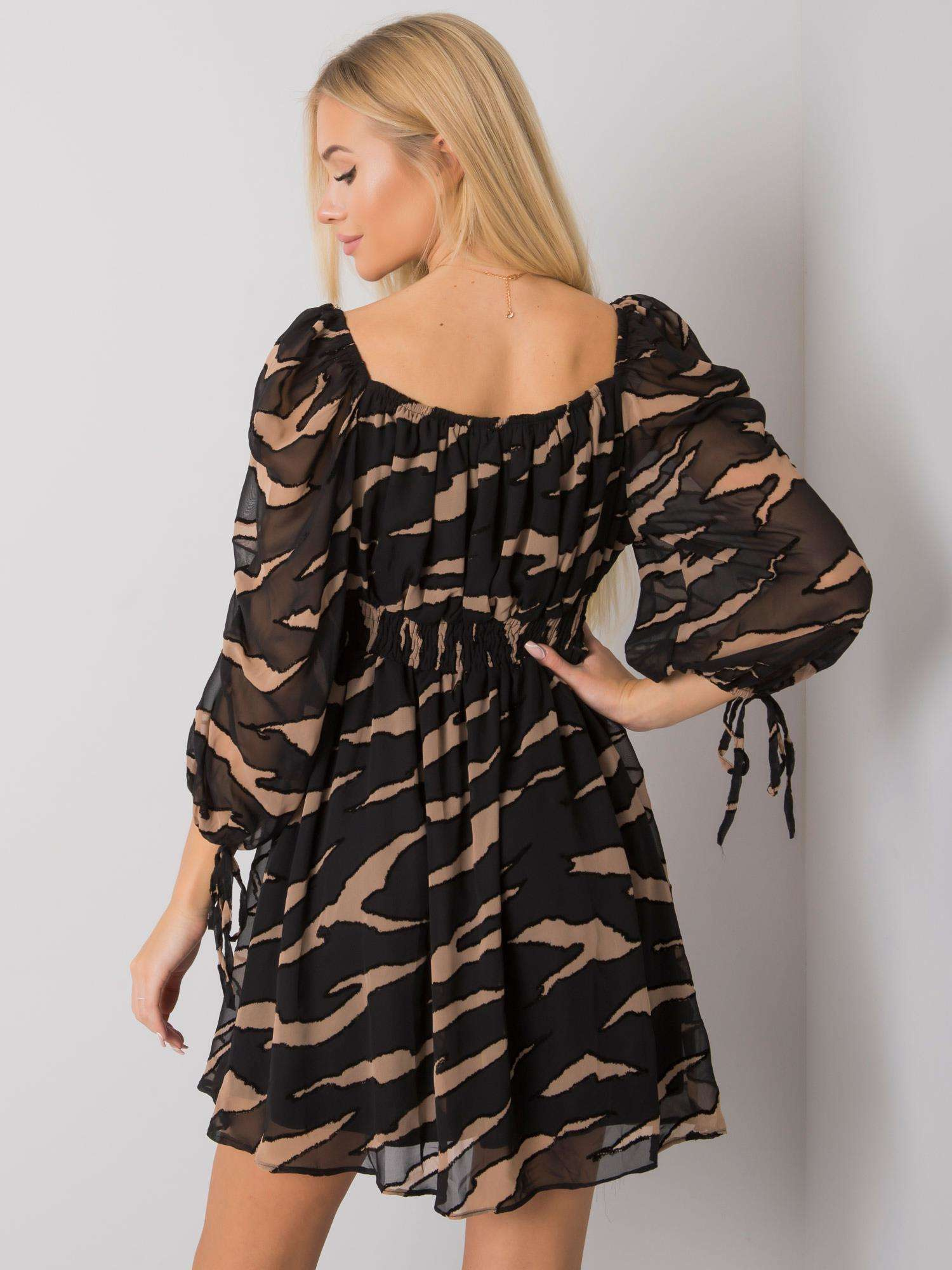 Dress-LC-SK-22K-3040.19P-black-beige