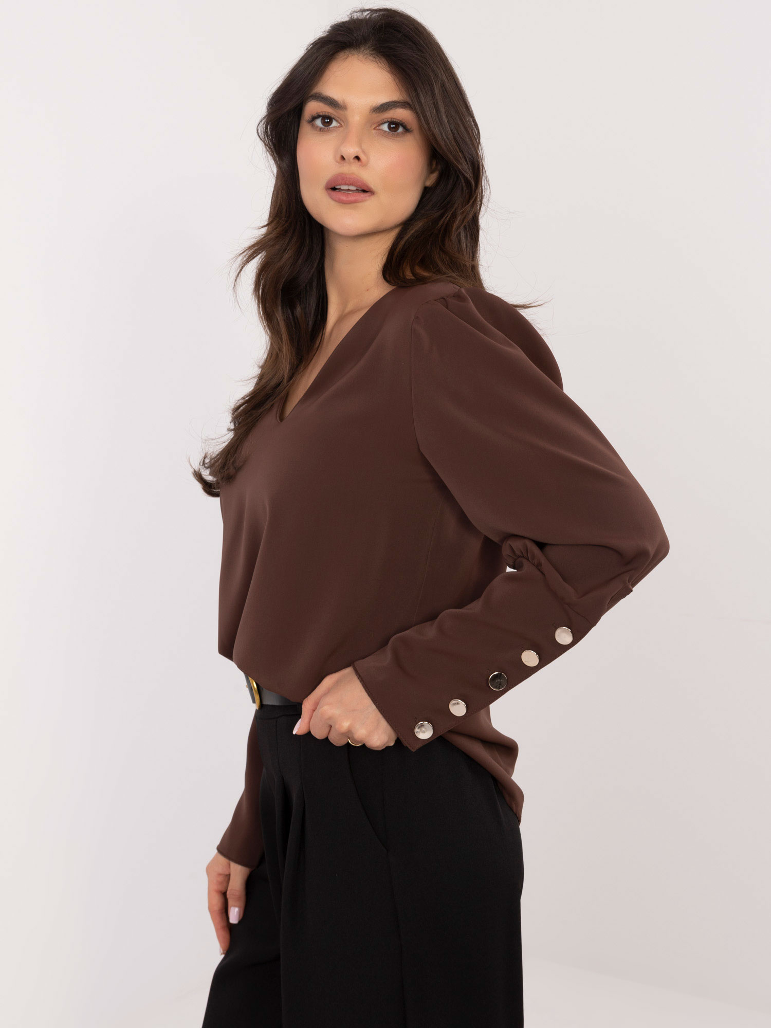 Blouse-MI-BZ-M721.38-dark brown
