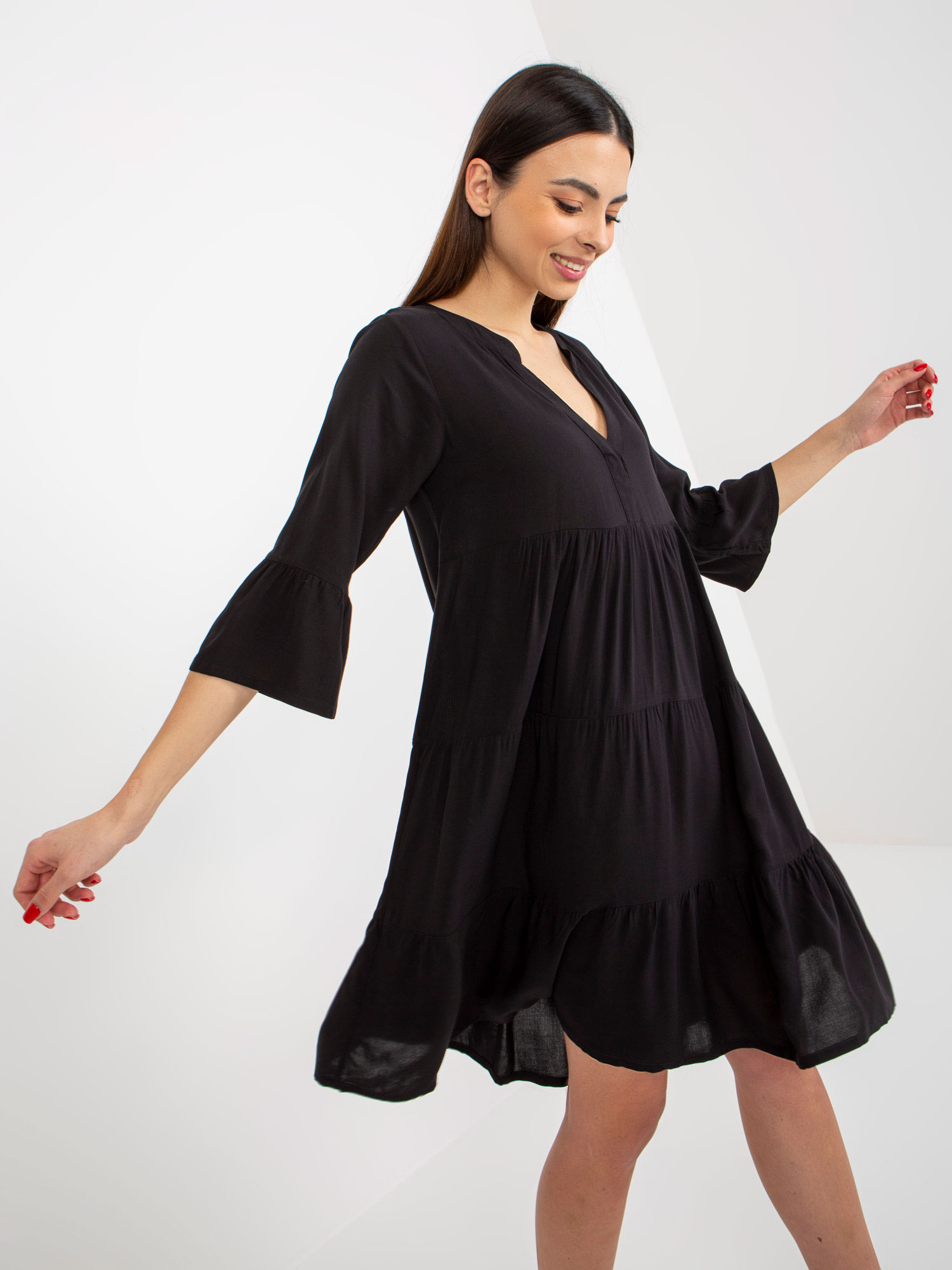 Dress-D73761M30214B-black