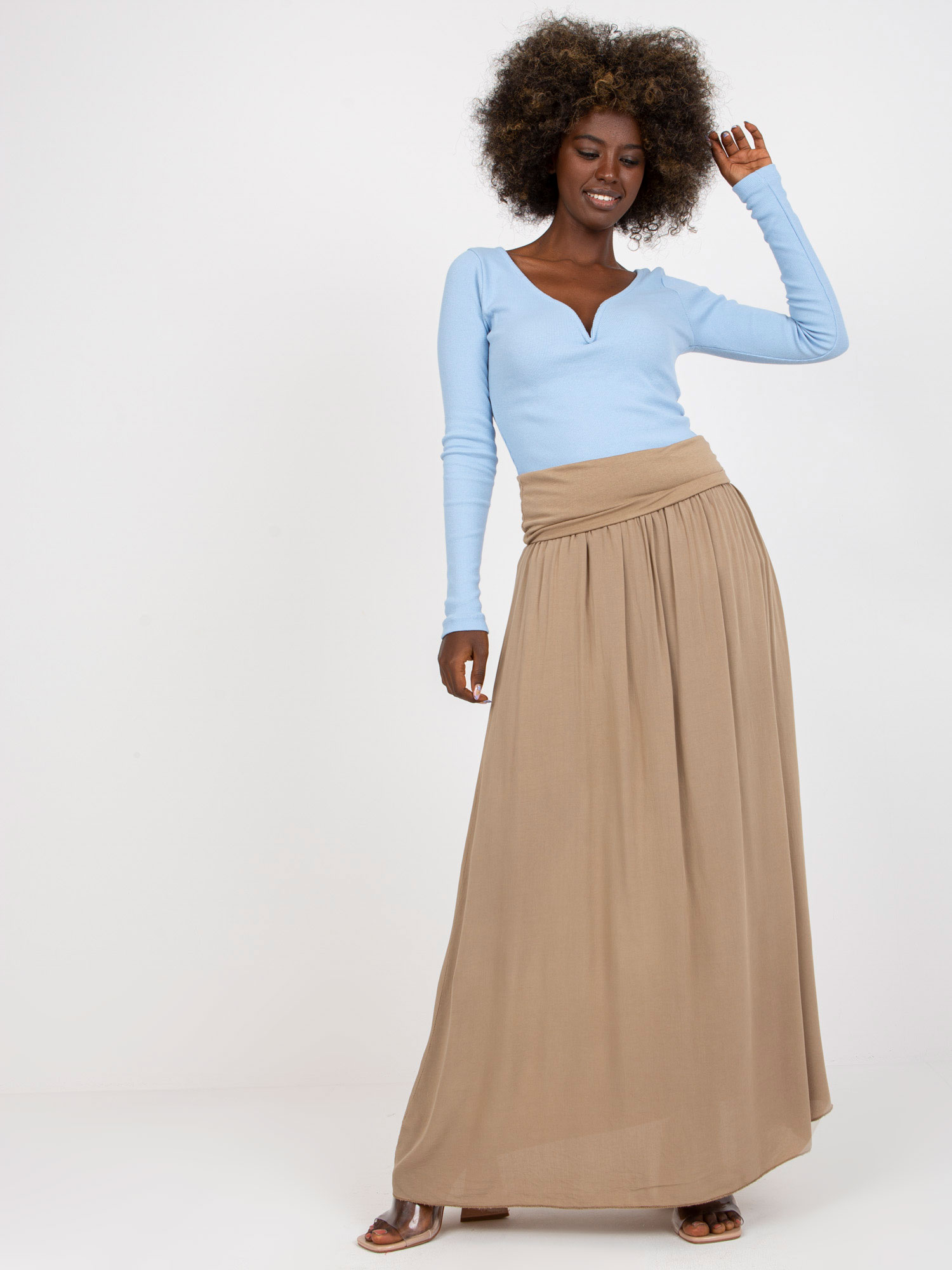 Skirt-TW-SD-BI-82160.48-dark beige