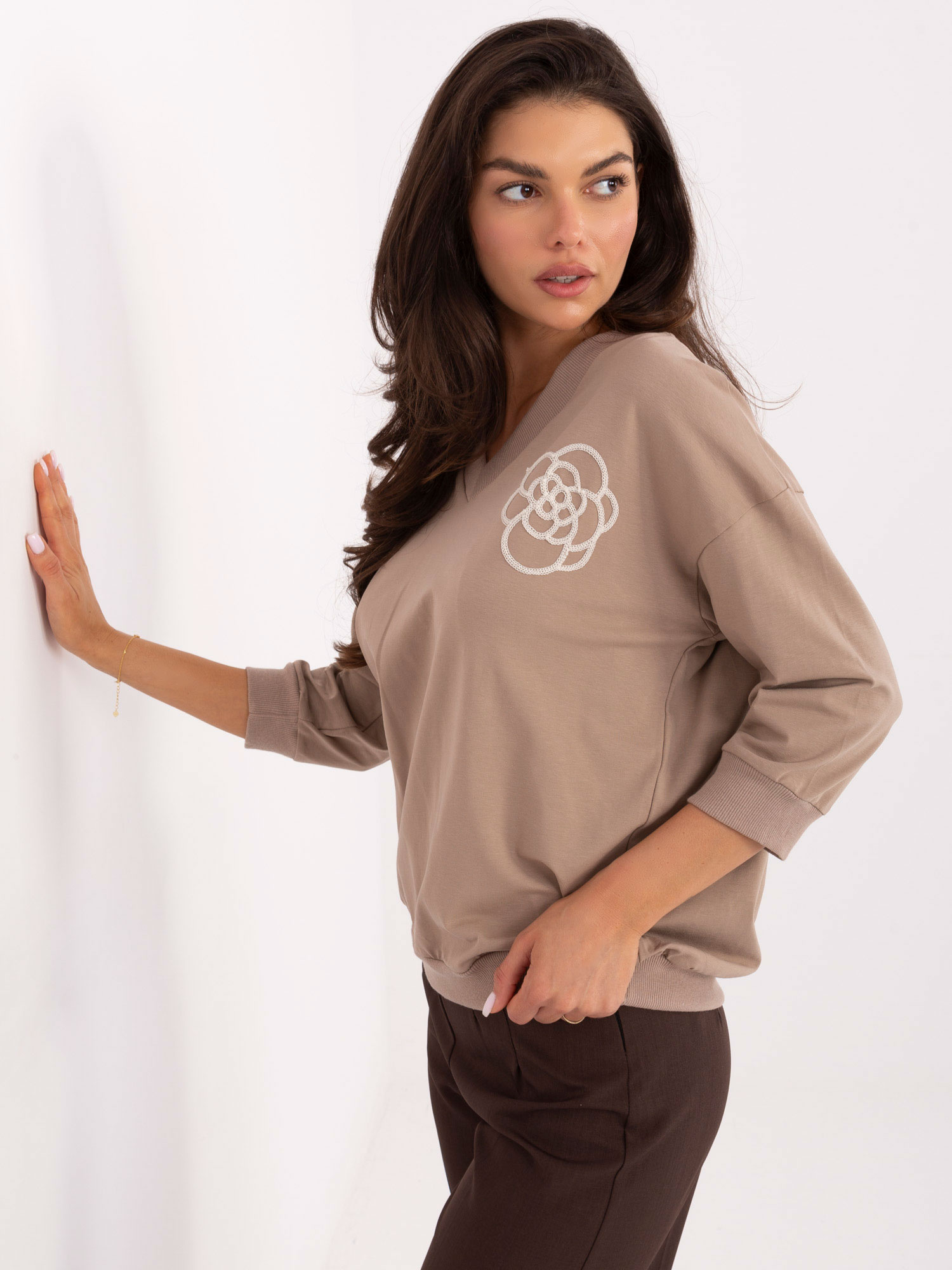 Blouse-RV-BZ-A891.21P-dark beige