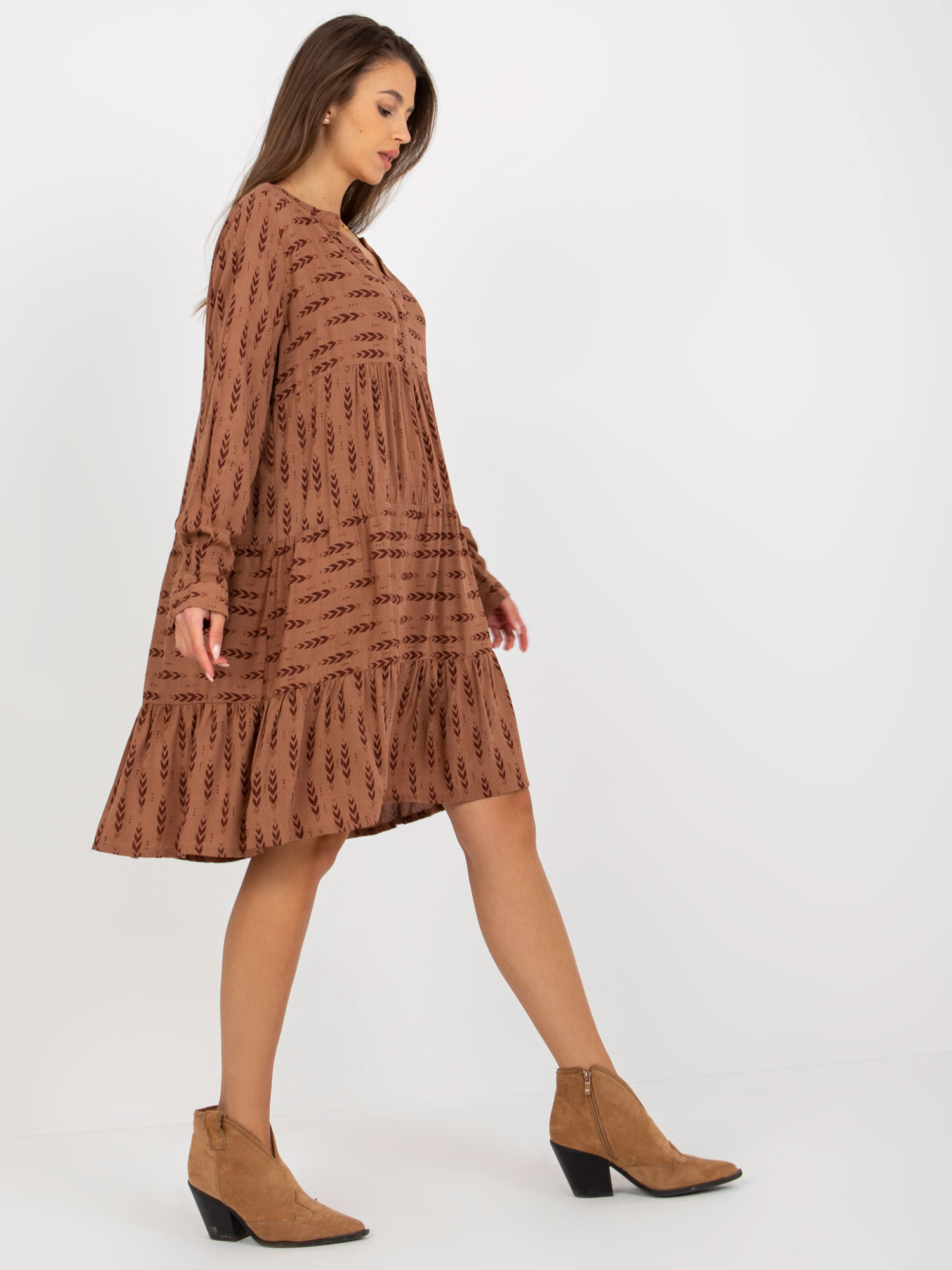 Dress-D73771M30361A4-brown