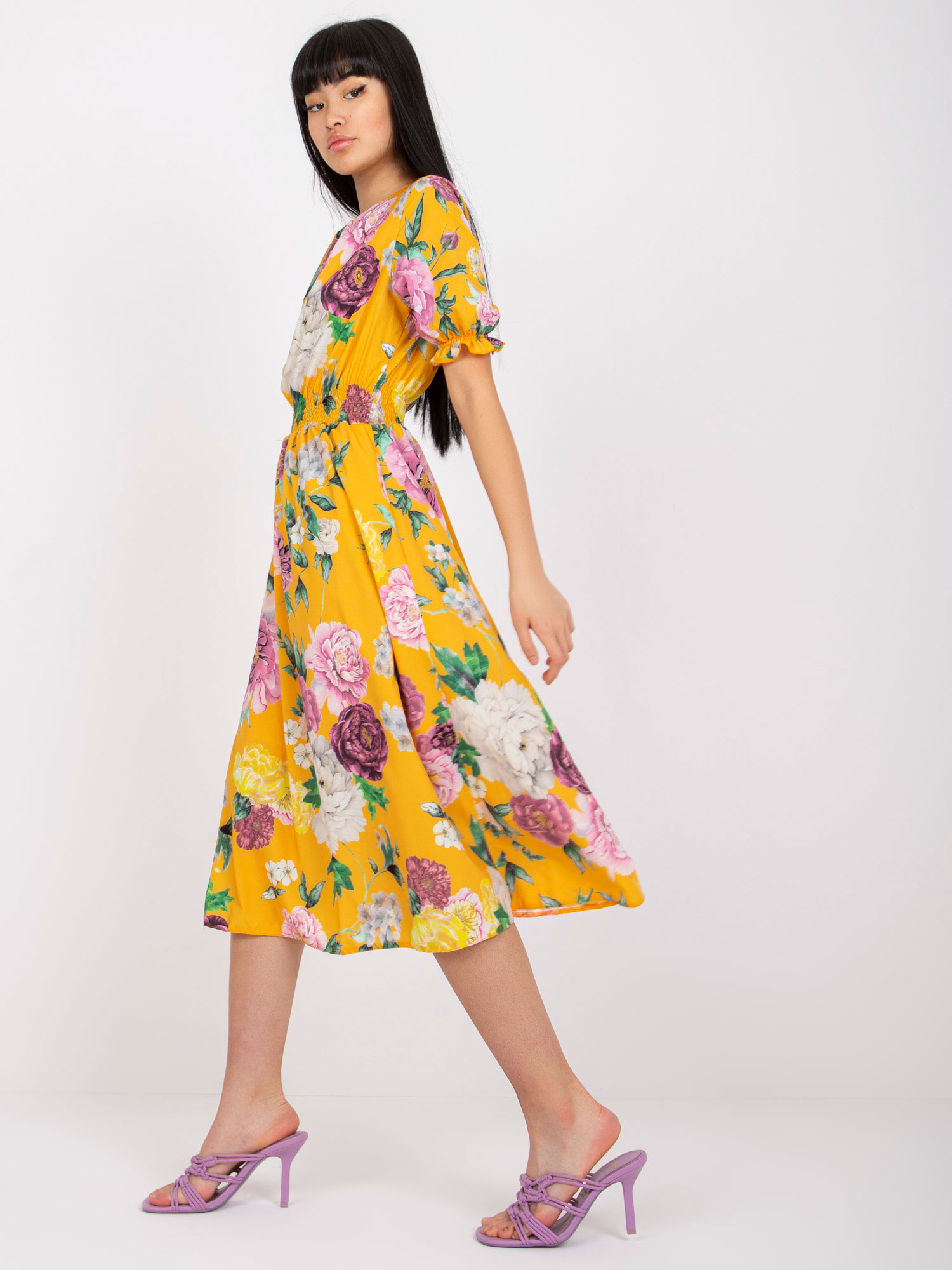 Dress-LK-SK-507564.36P-dark yellow