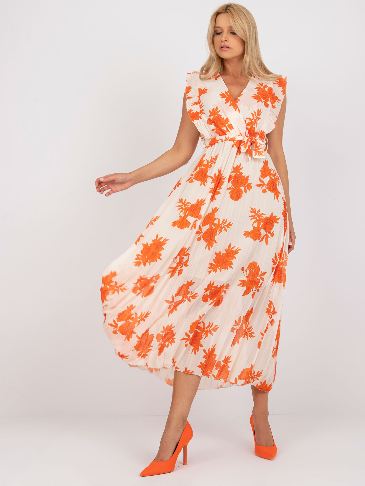 Dress-DHJ-SK-13166.94P-Orange
