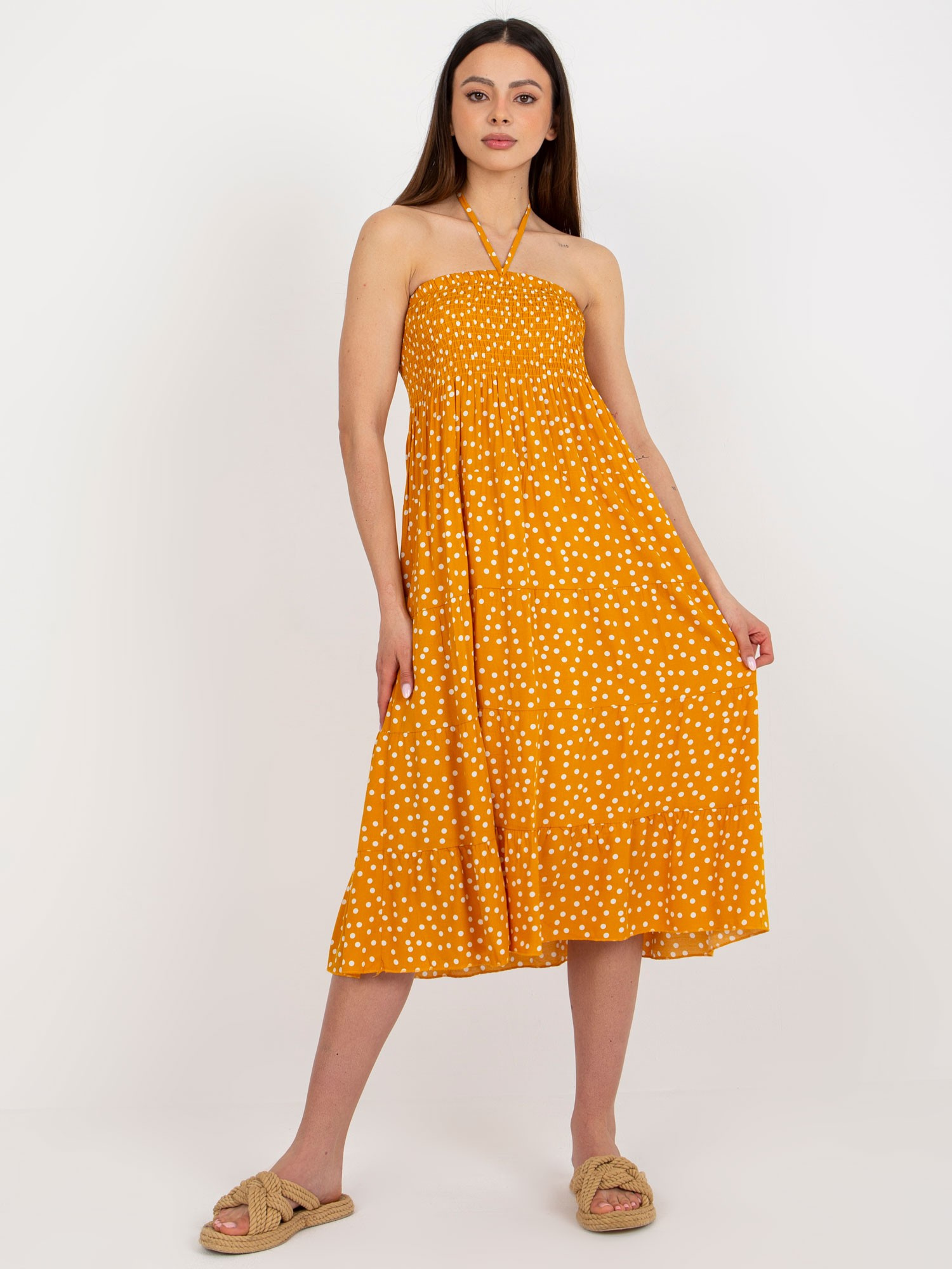 Dress-GL-SK-J6062.35P-Yellow