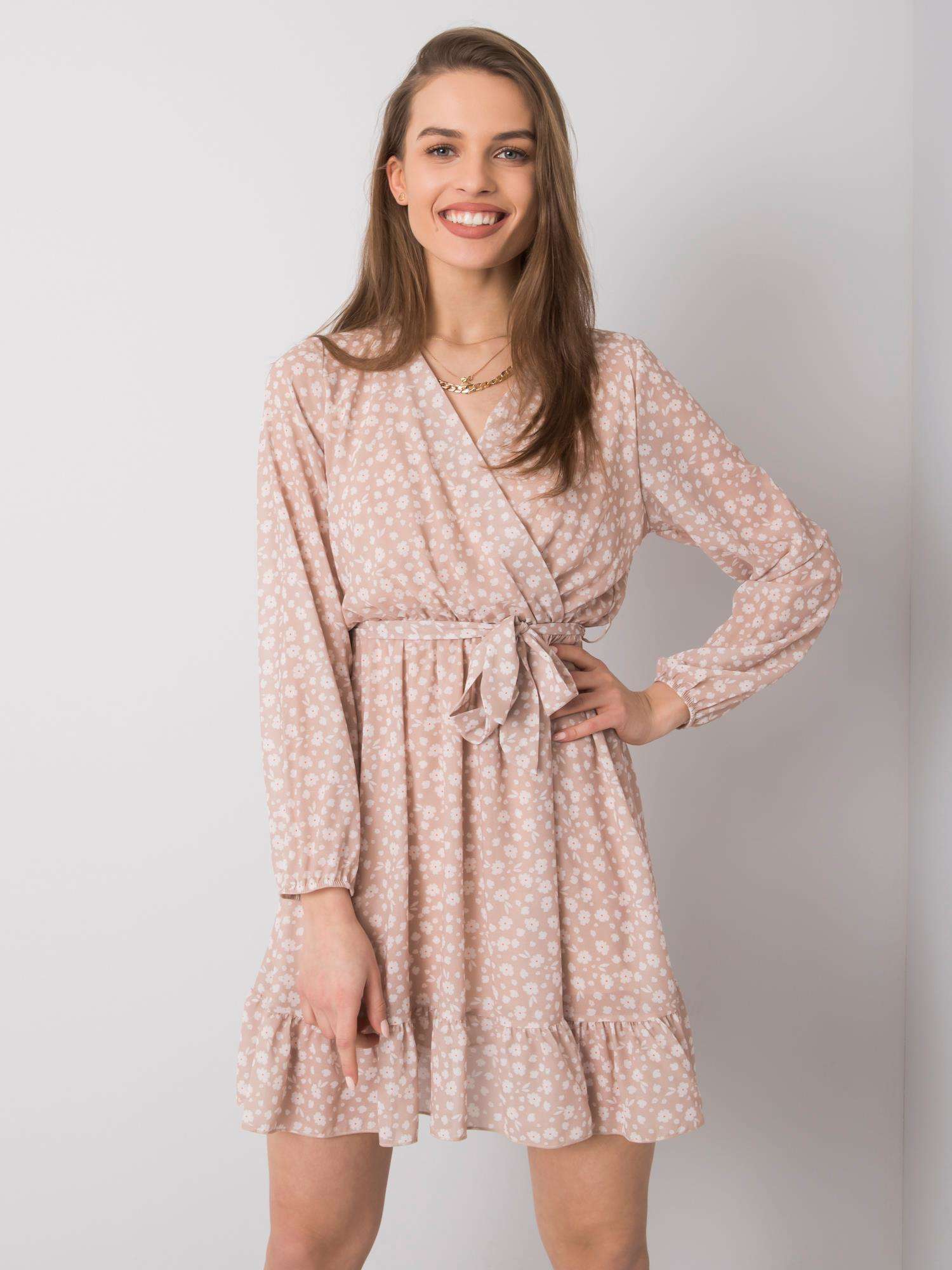 Dress-TW-SK-BI-26329.20-beige