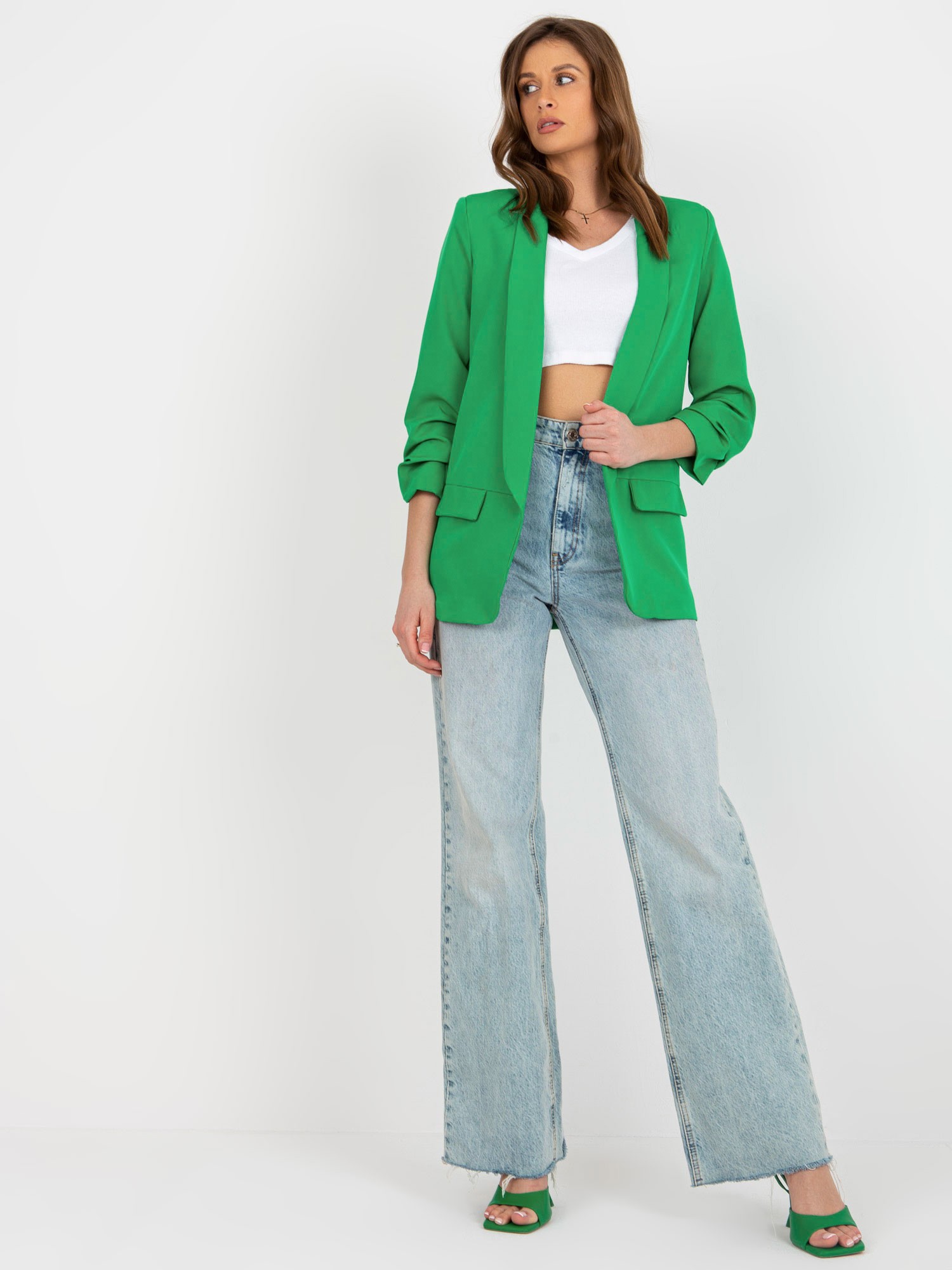 Blazer-DHJ-MA-7684.15P-Light Green