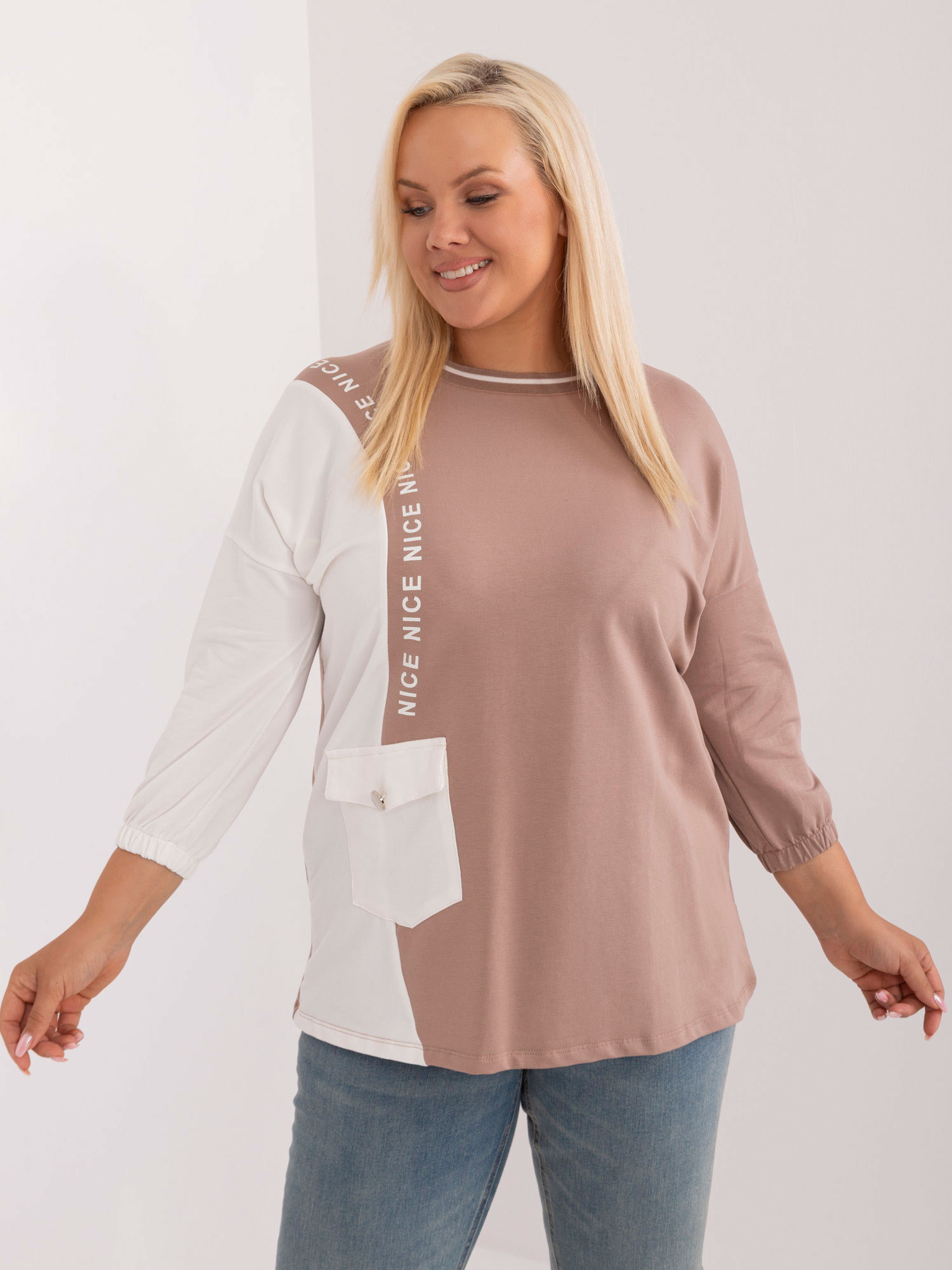 Blouse-RV-BZ-9336.17-dark Beige