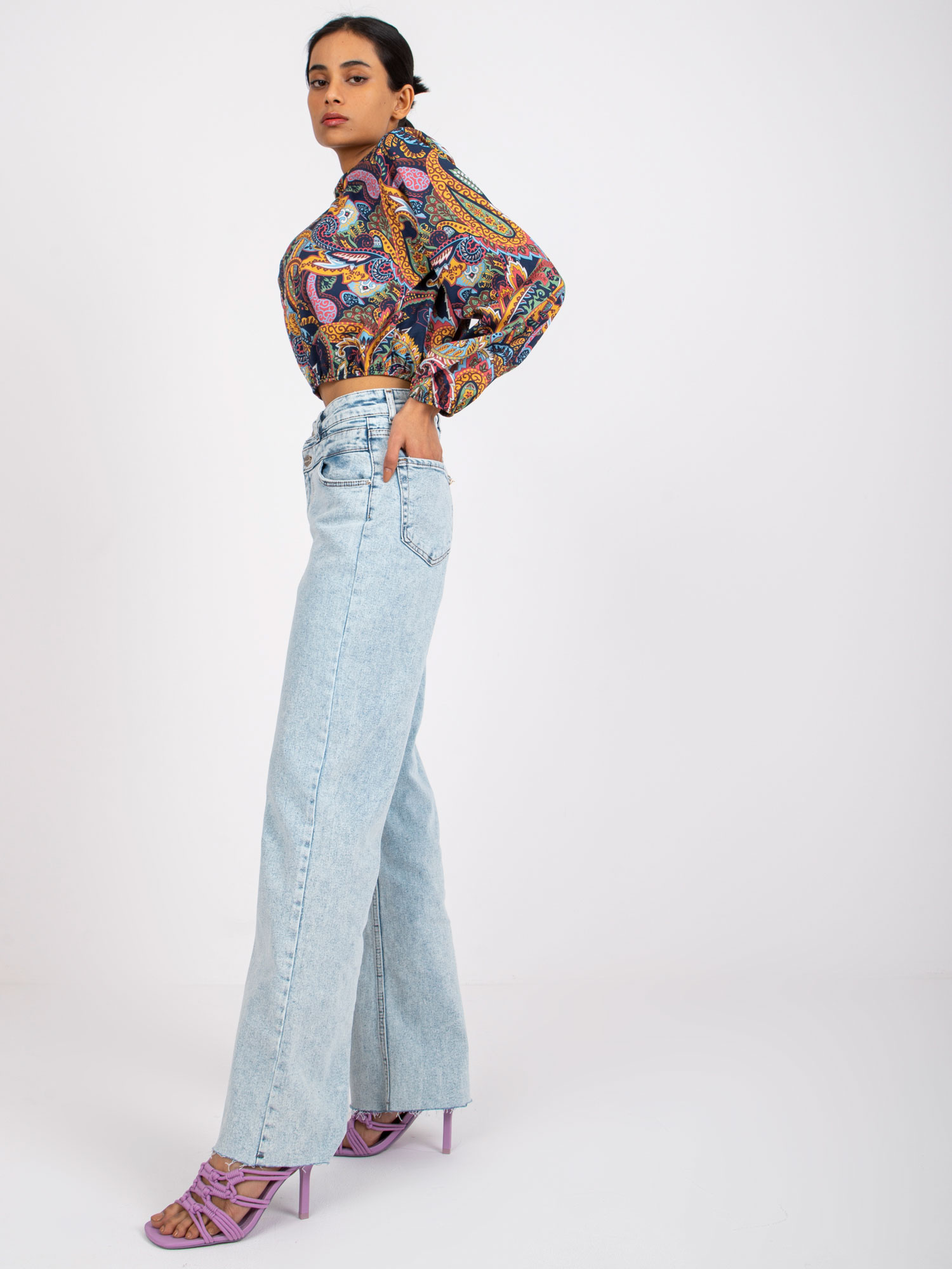 Blouse-DHJ-BZ-15170.39-navy blue