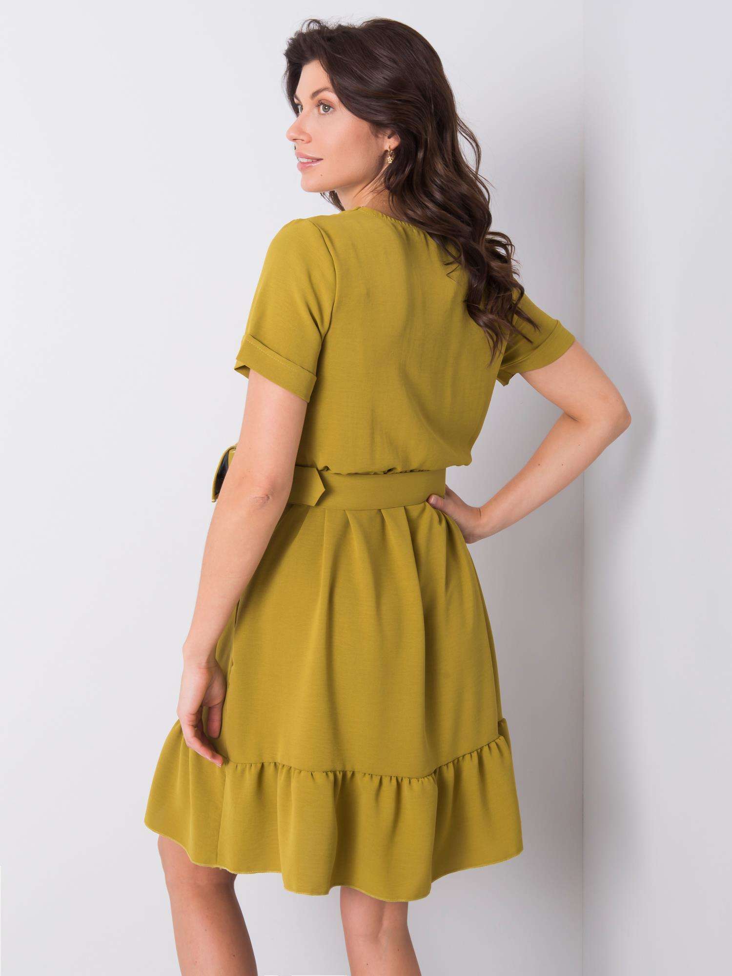 Dress-DHJ-SK-13078.31P-olive