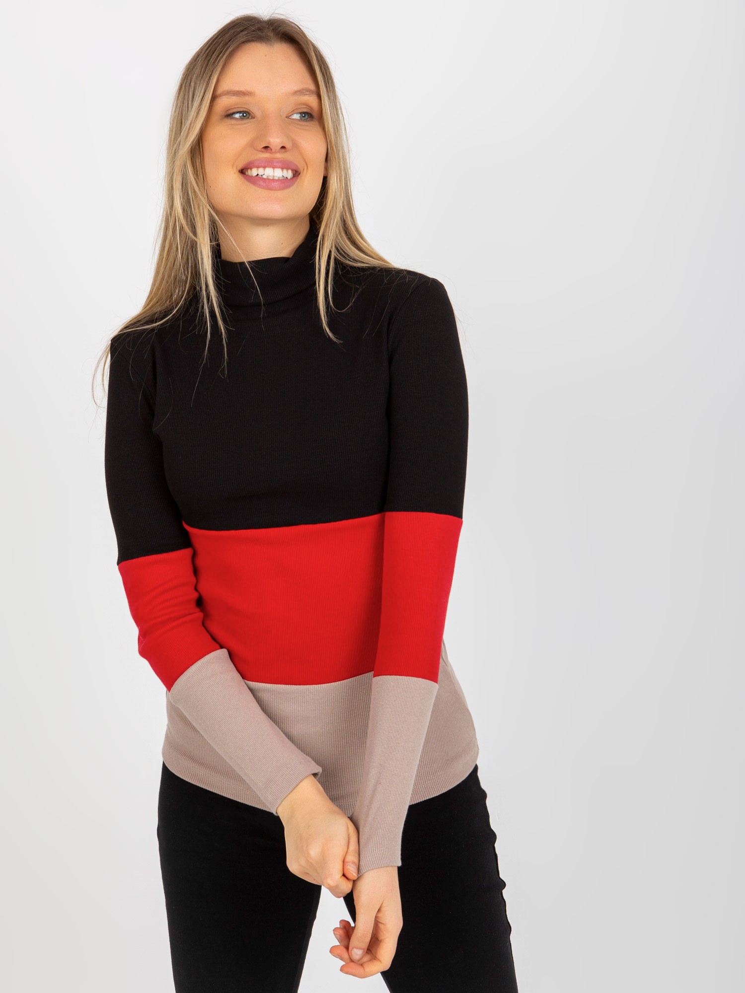 Blouse-RV-BZ-8465-1.02P-black-beige