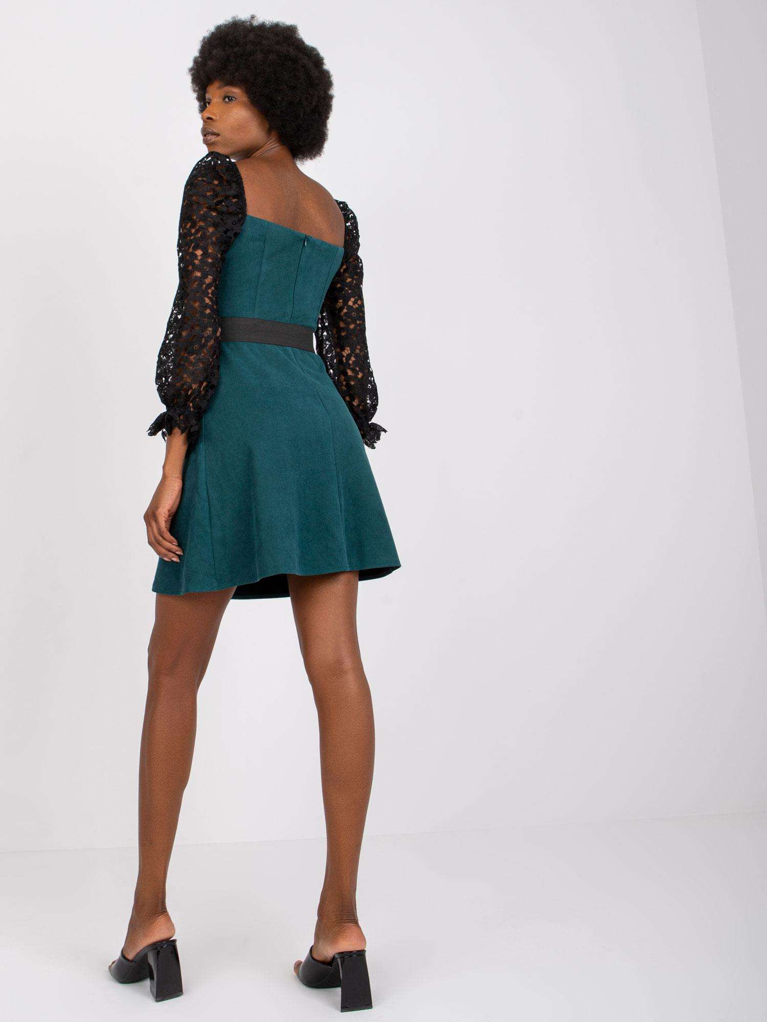 Dress-LK-SK-508840.22X-dark green