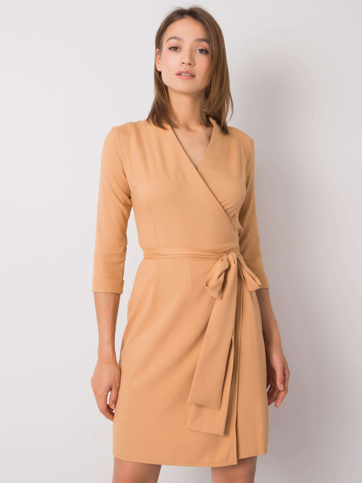 Dress-LK-SK-507665.17P-camel