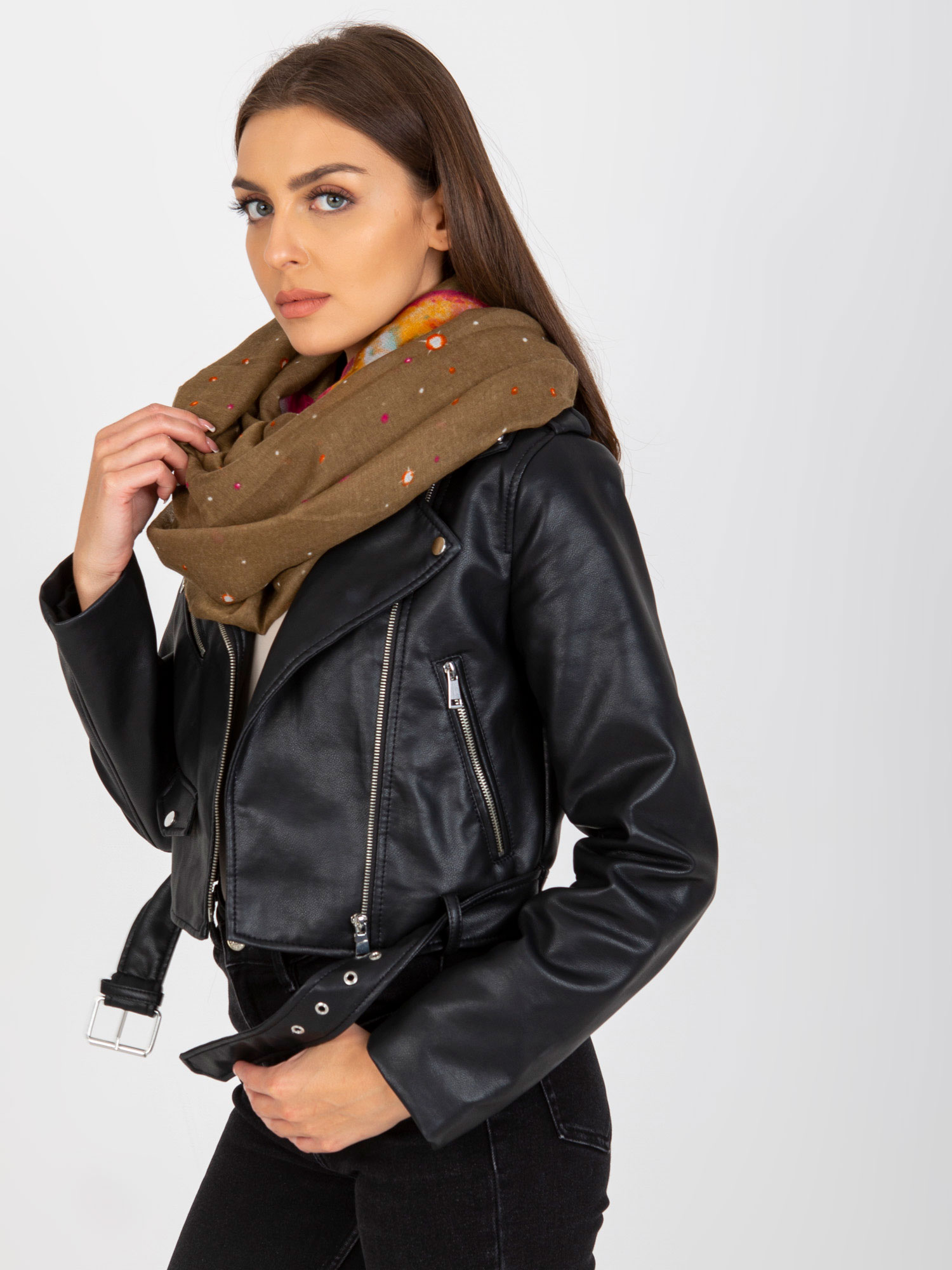 Scarf-AT-KM-TS06.32P-dark beige
