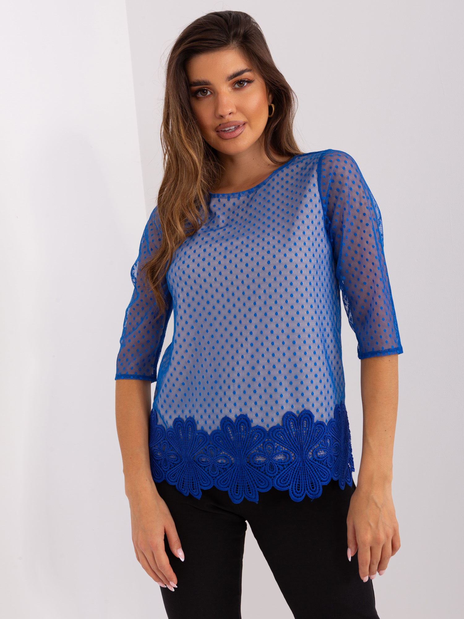 Blouse-LK-BZ-506729.63P-dark blue