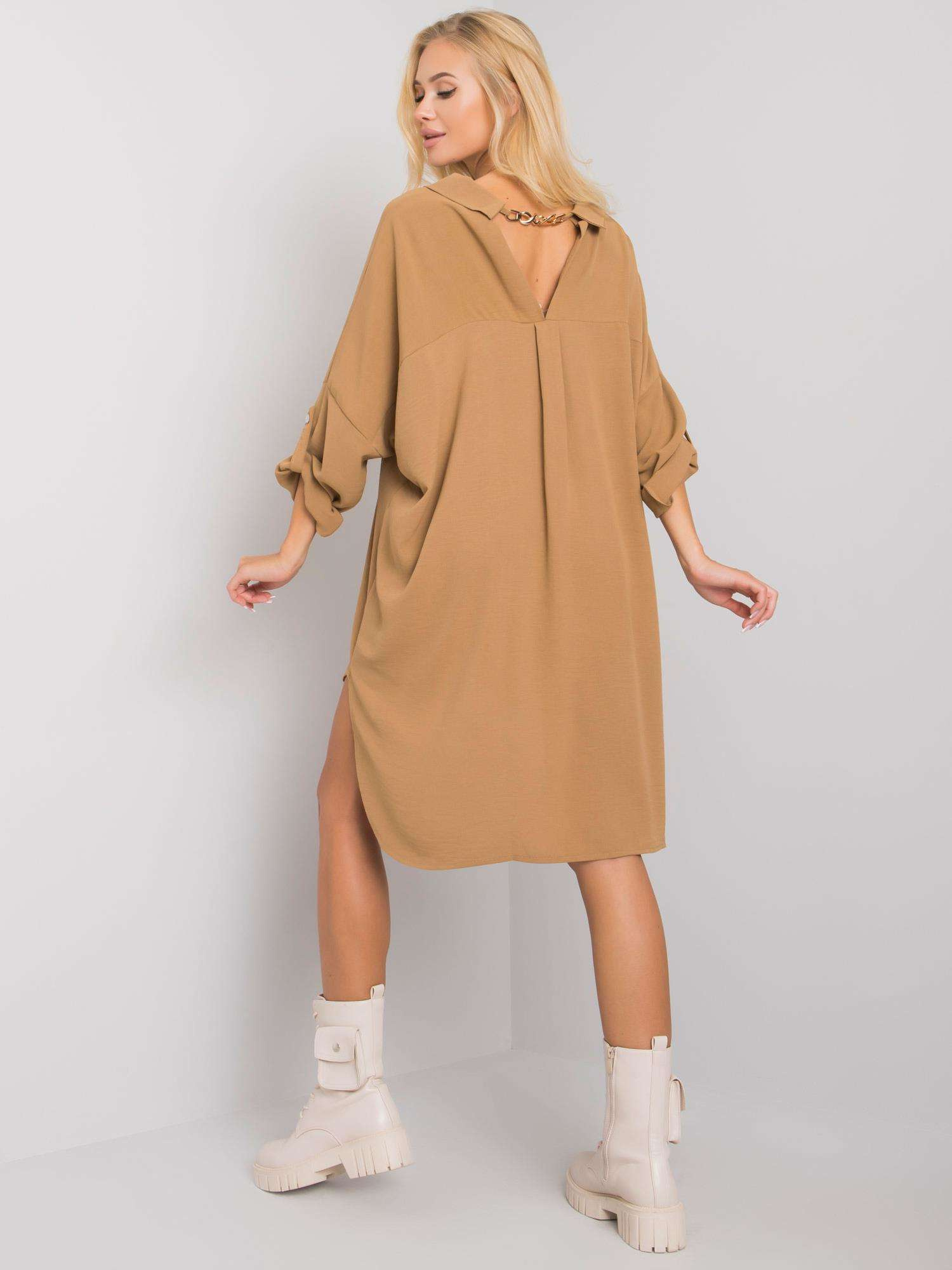 Dress-DHJ-SK-13938.02P-dark beige