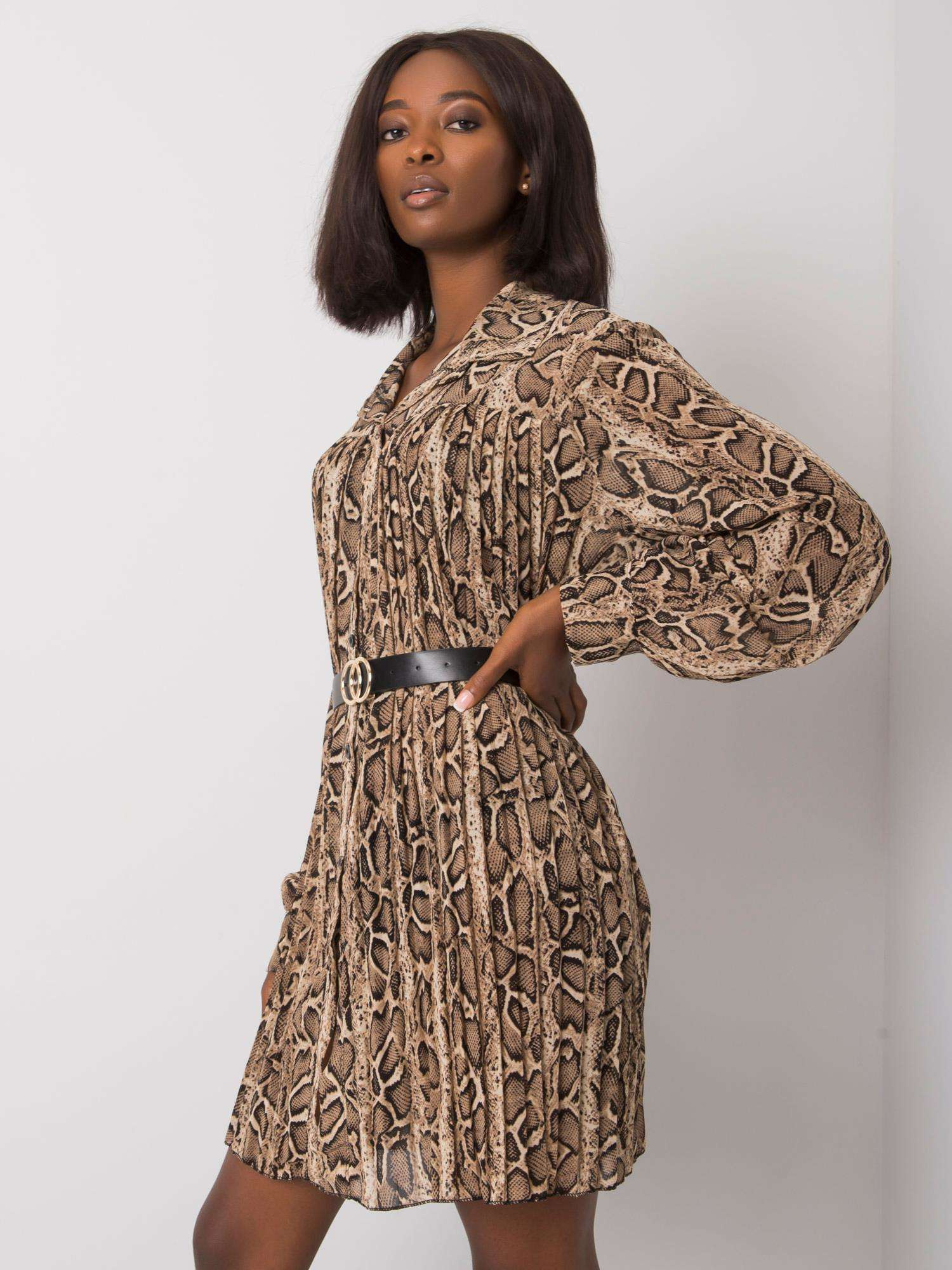 Dress-DHJ-SK-13875-2.12P-black-beige