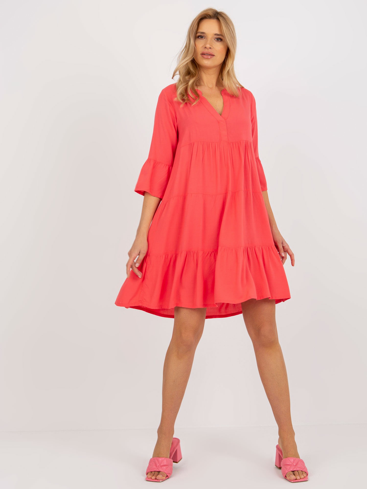 Dress-D73761M30214C-coral