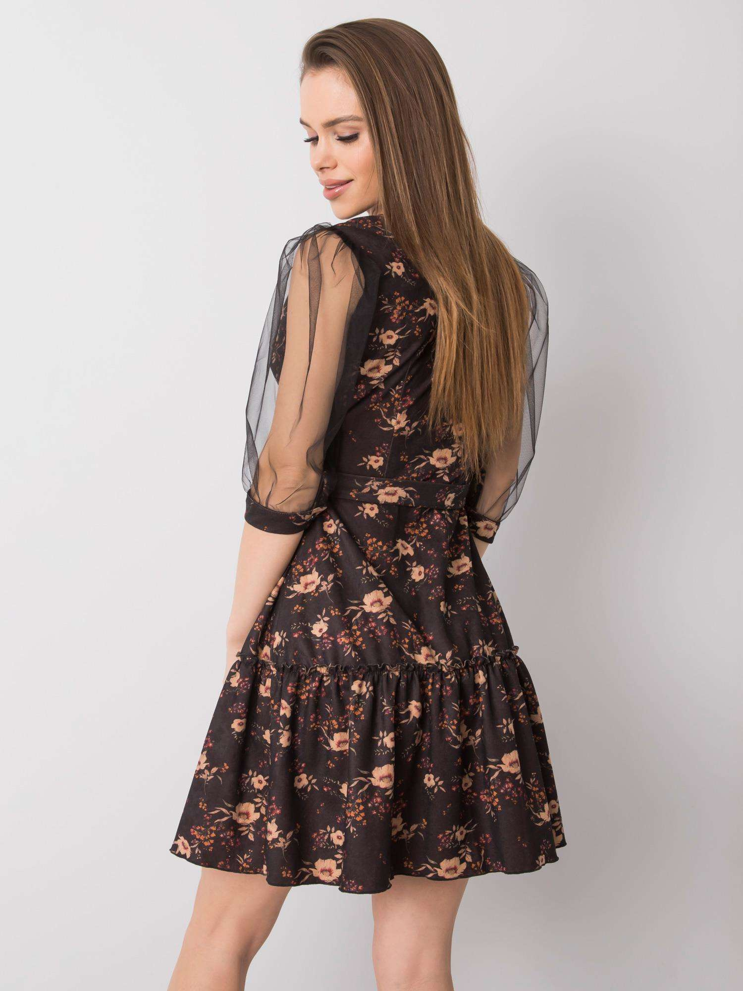 Dress-LK-SK-508378.31P-black-beige