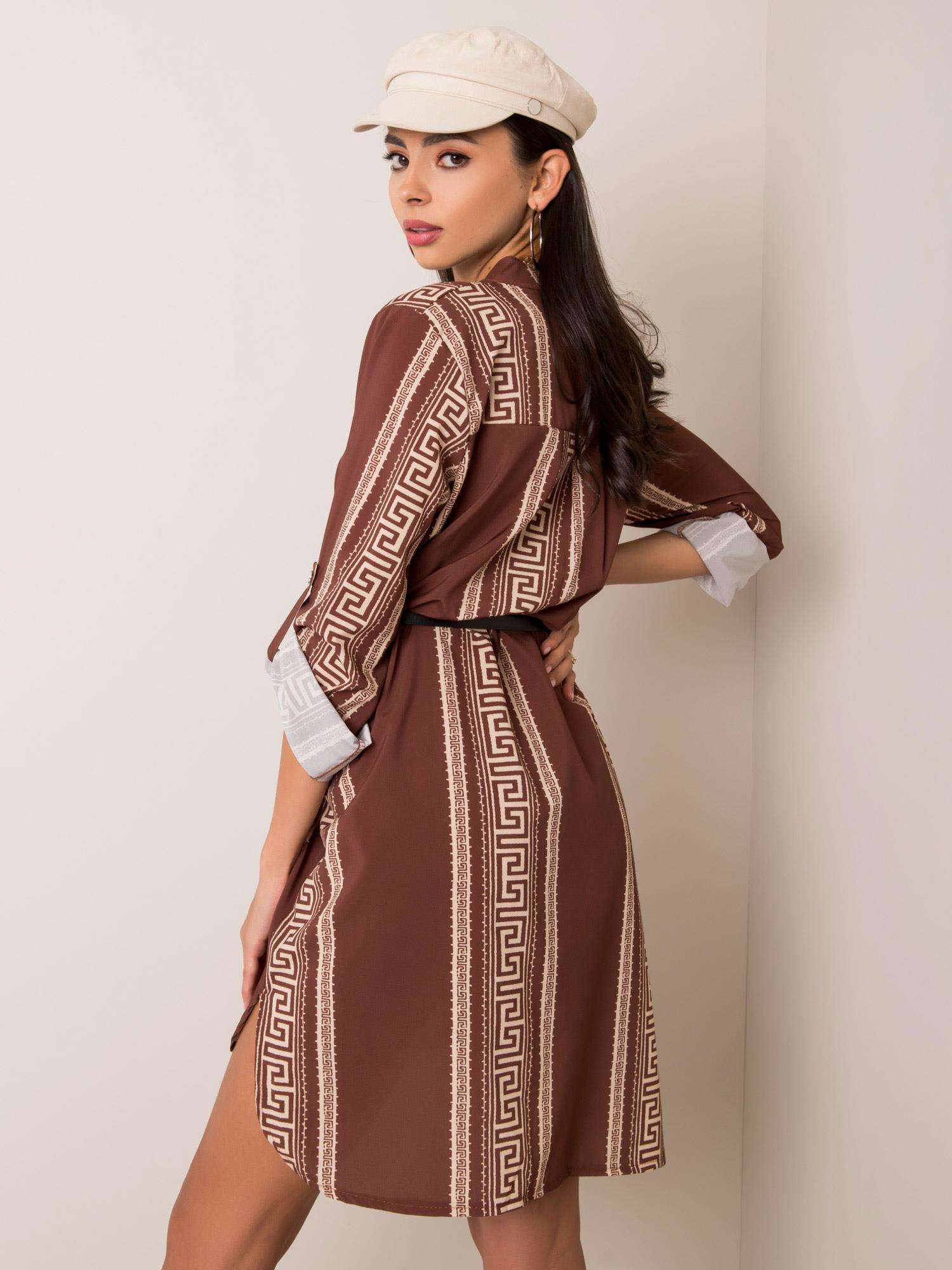 Dress-DHJ-SK-5766D.13-brown