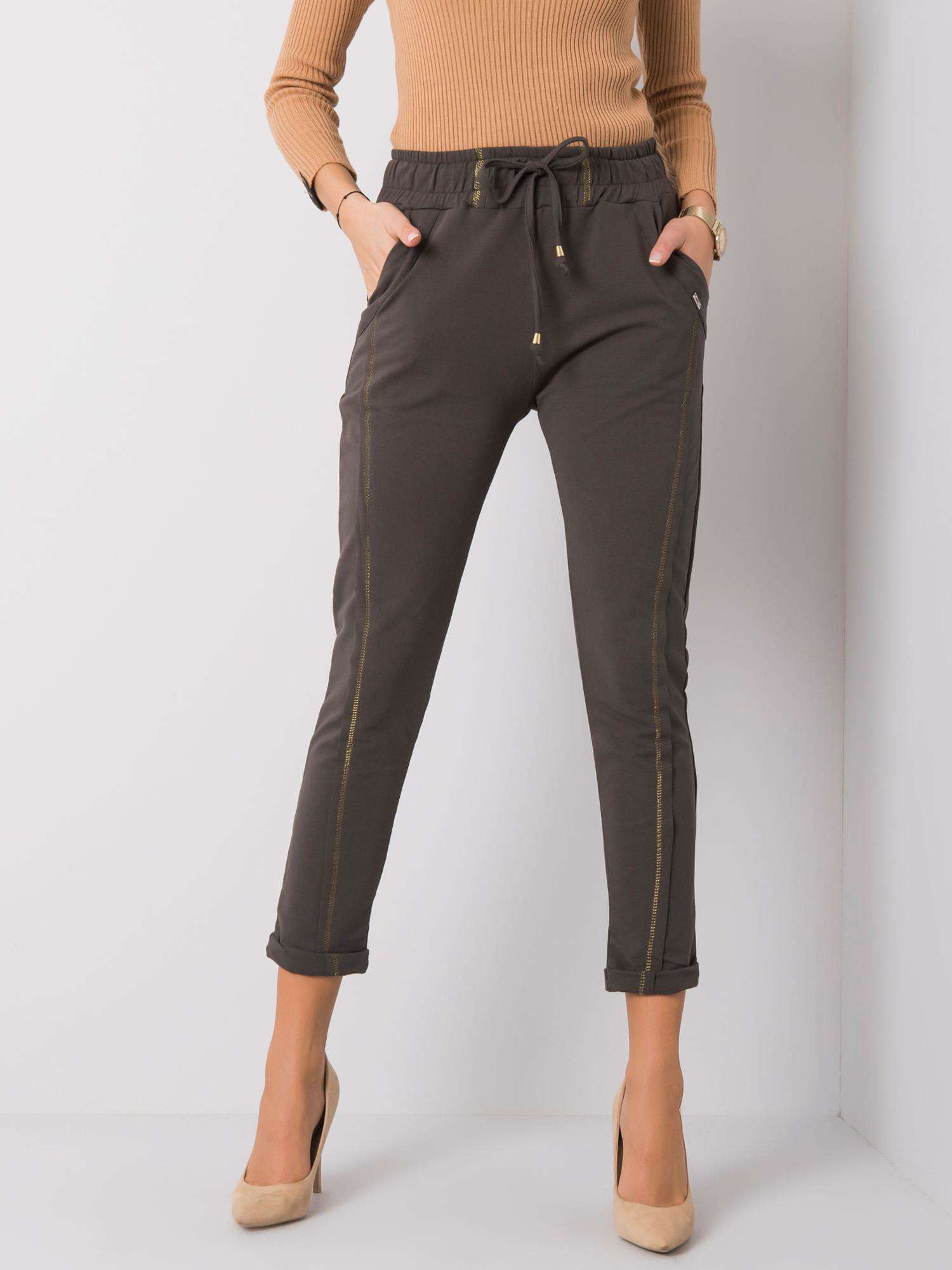 Sweatpants-RV-DR-6039.13-dark khaki